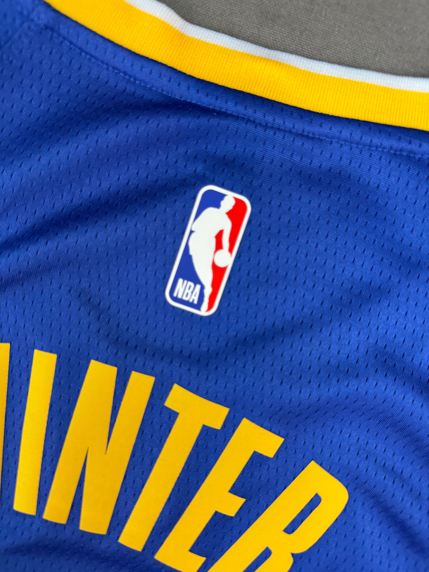 WINTER 01 Blue Golden State Warriors Heat Pressed Edition NBA Jersey