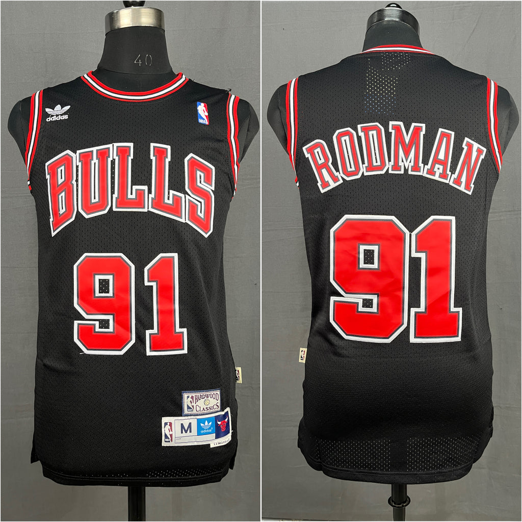 Rodman 91 Black NBA Jersey