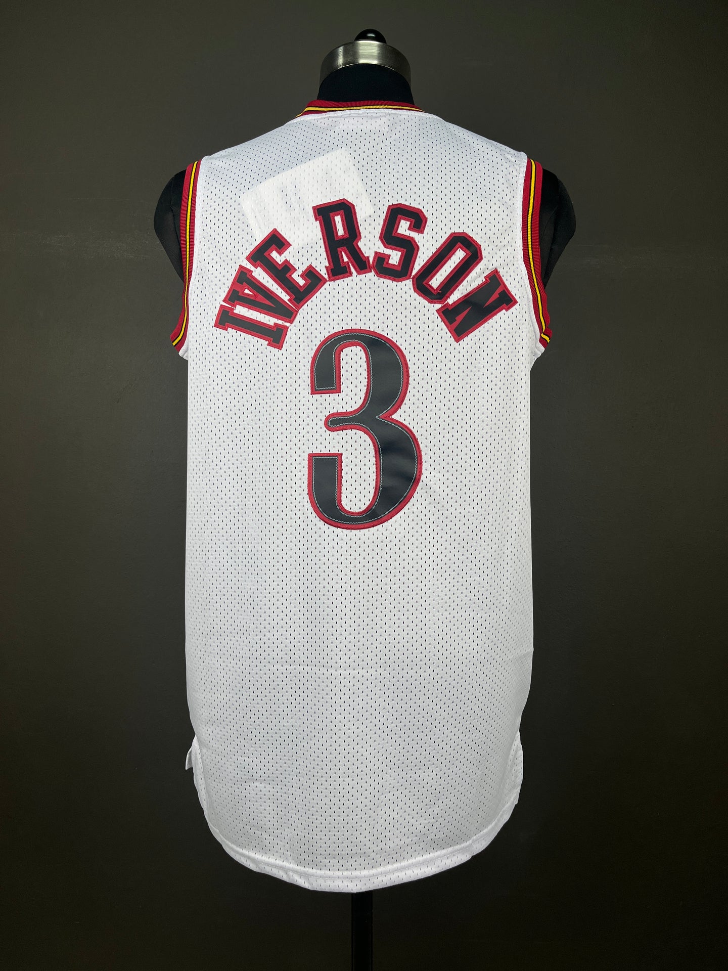 IVERSON 3 White Philadelphia 76ers NBA Jersey