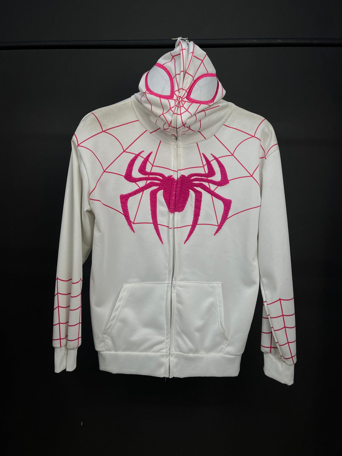 Spiderman White Zip-up Hoodie