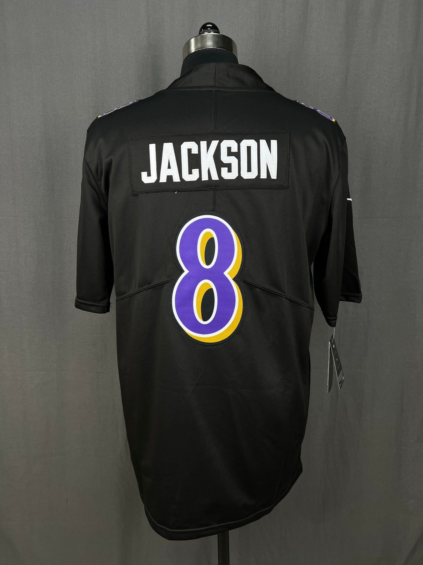 JACKSON 8 Black Ravens NFL Jersey
