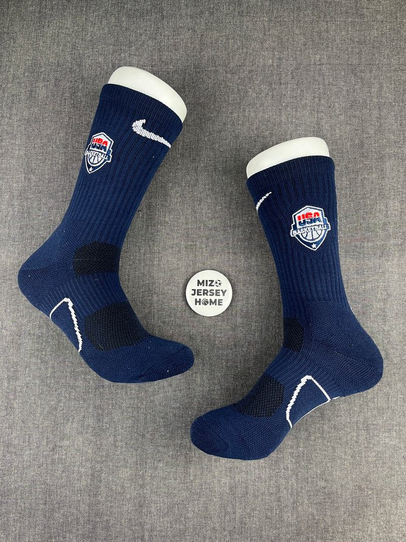 NBA Nike USA Navy Crew Socks
