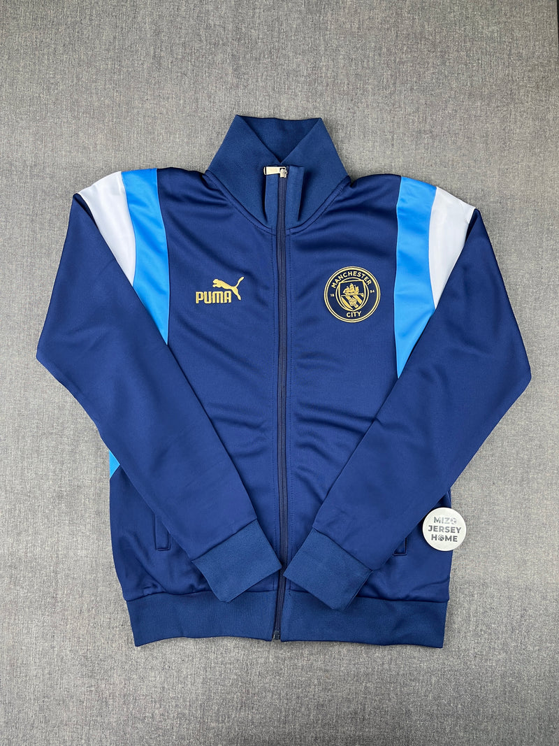 Manchester City Puma Dark Blue Track Jacket
