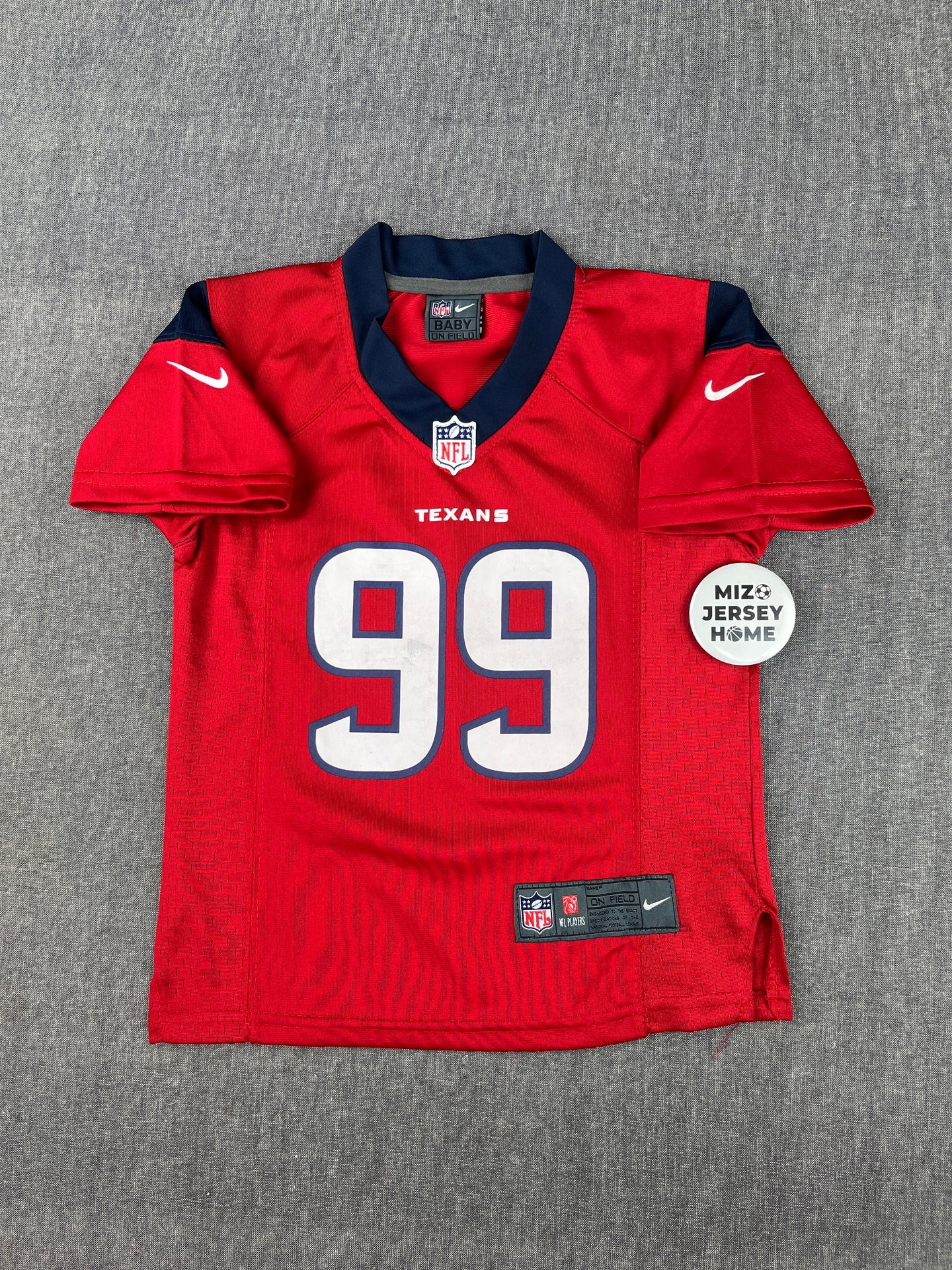 WATT 99 RED HOUSTON TEXANS NFL KIDS JERSEY