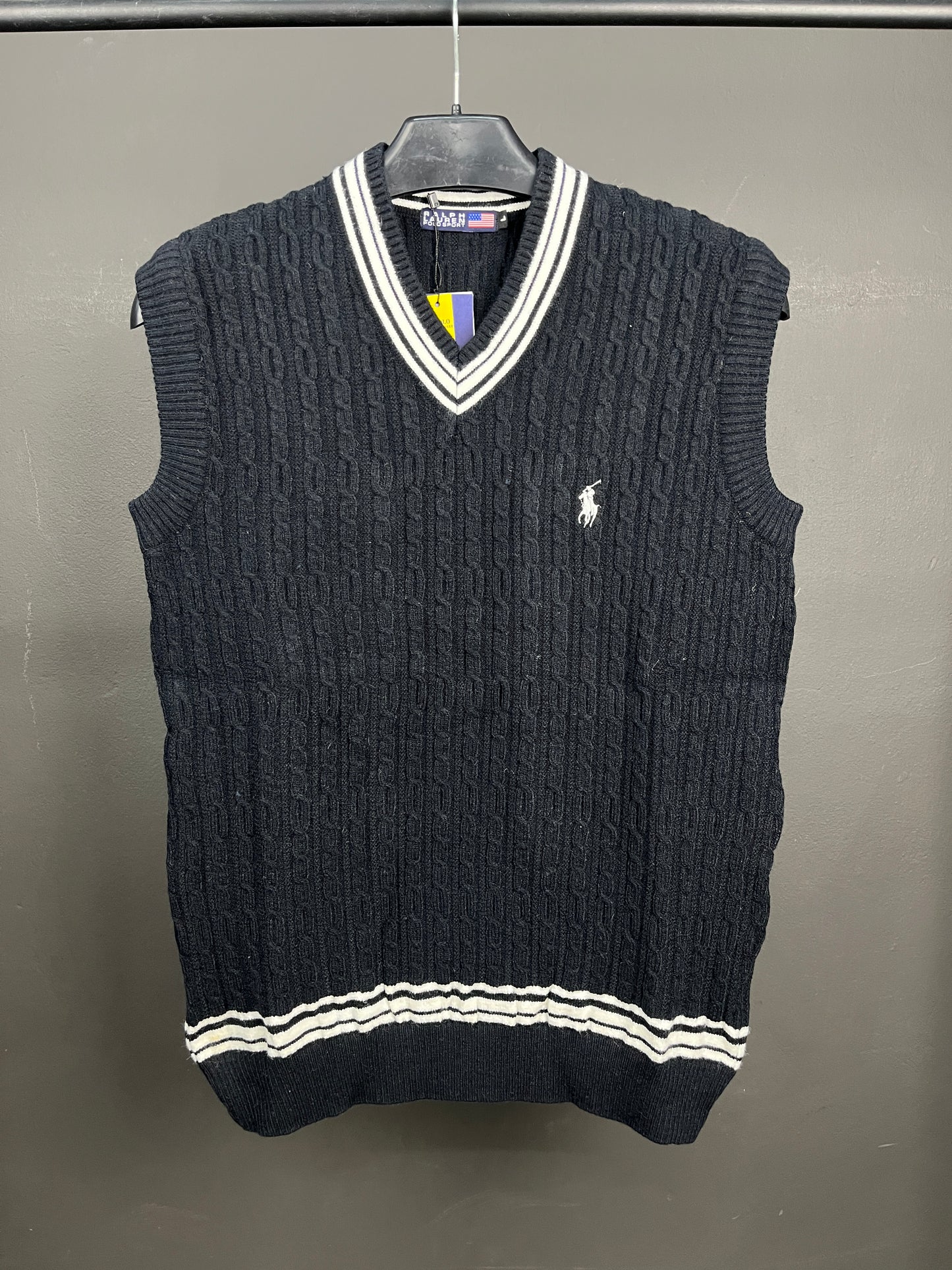 Ralph Lauren Soft Patterned Pull Over Black