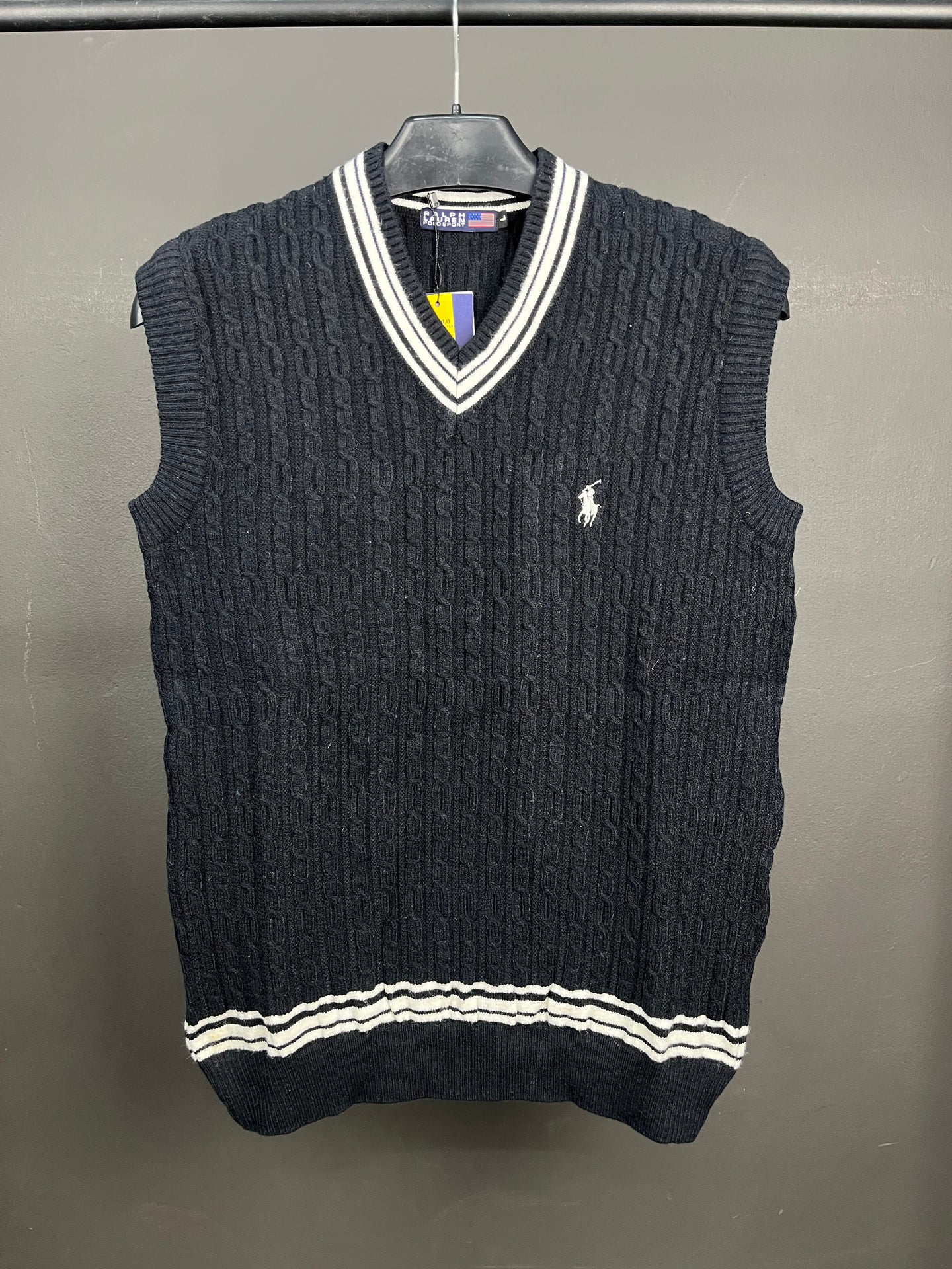 Ralph Lauren Soft Patterned Pull Over Black