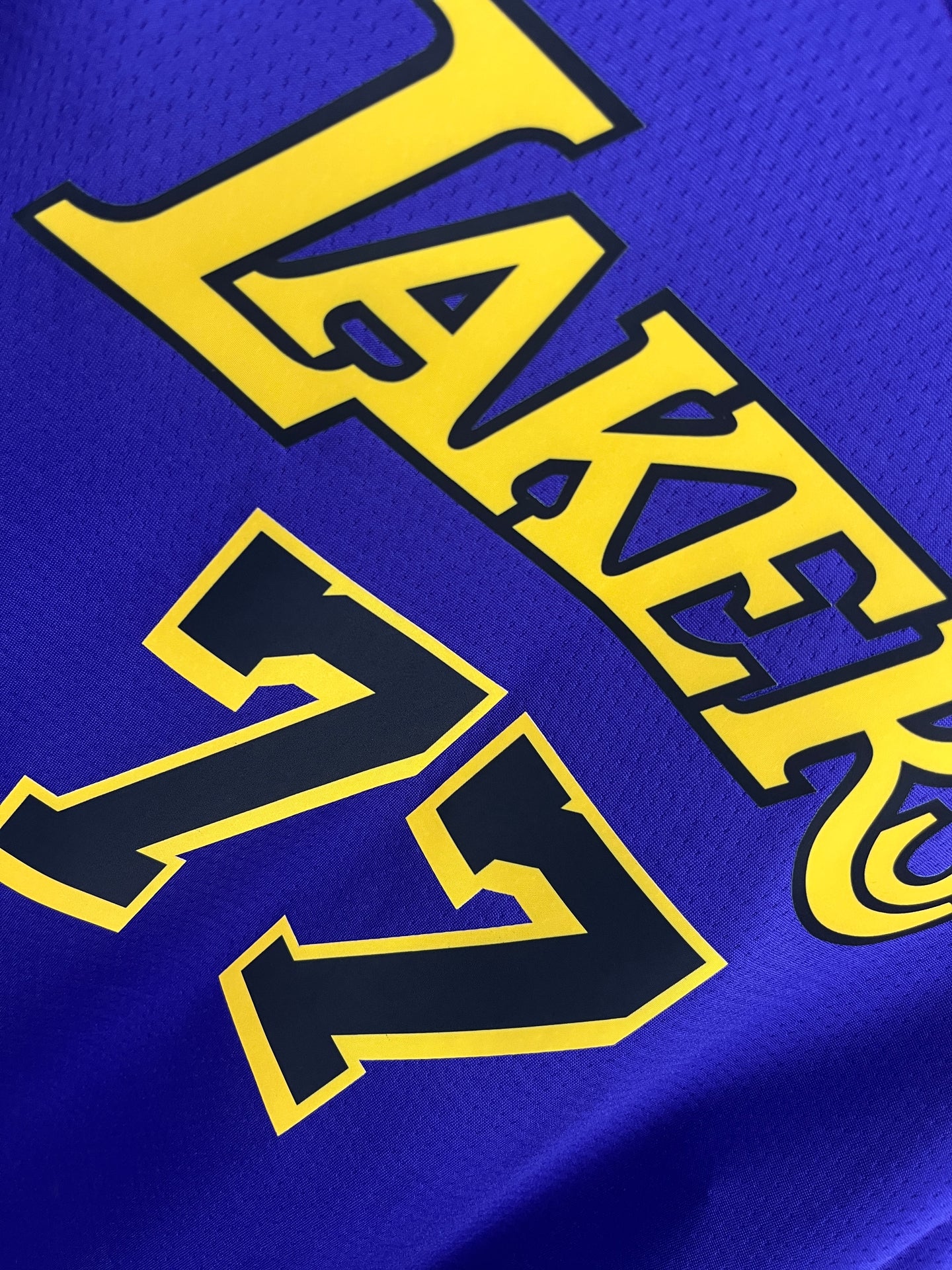 Doncic 77 Purple Lakers Heat Pressed Edition