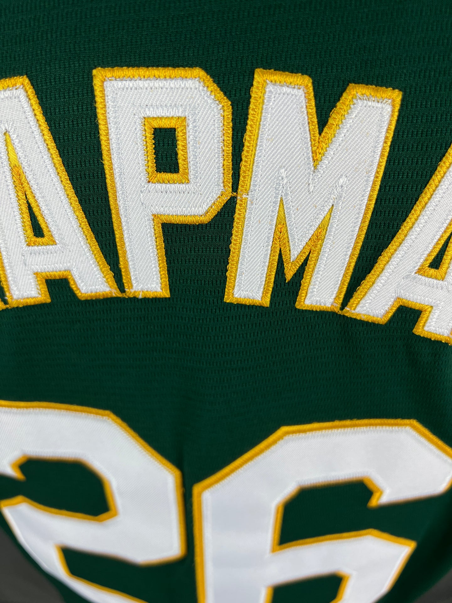 CHAPMAN 26 Green Oakland MLB Jersey