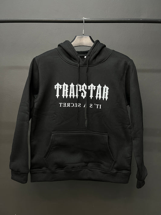 Trapstar Unisex Black Hooded Tracksuit