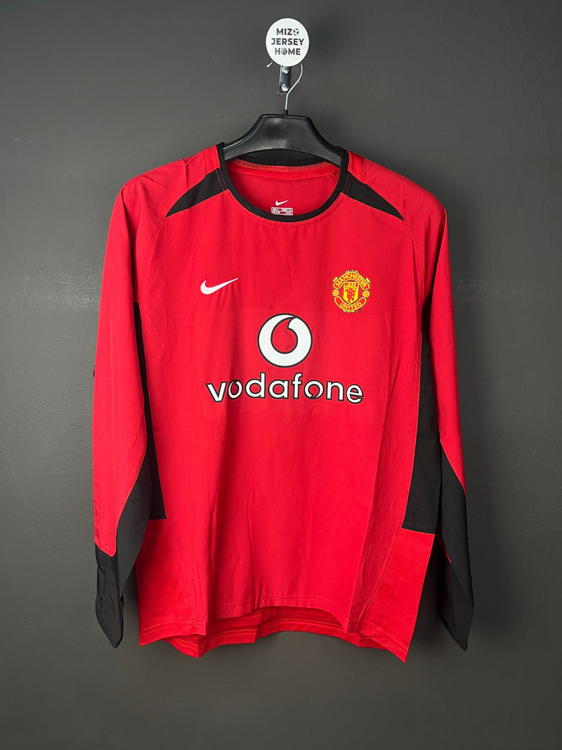 Manchester United 2002-04 Home Retro Jersey Long Sleeves