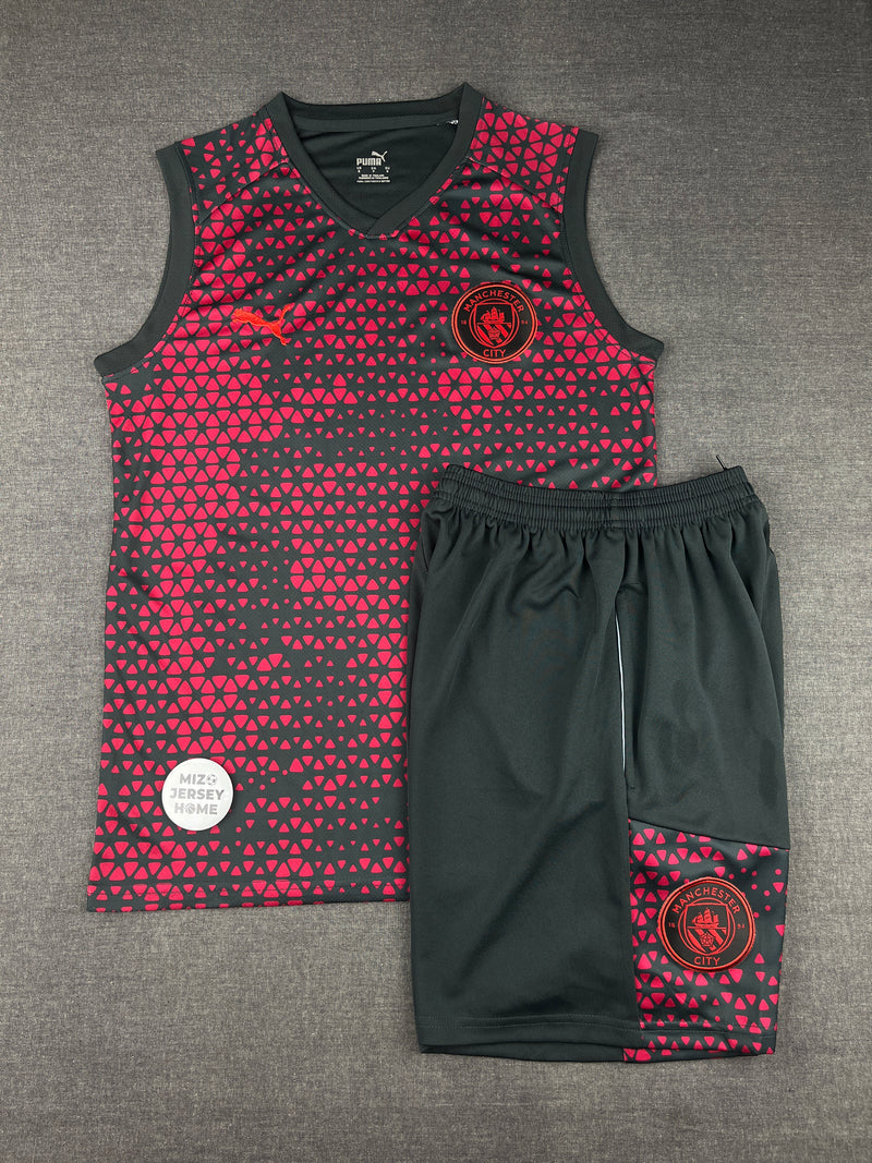 Manchester City Red & Black Sando Set