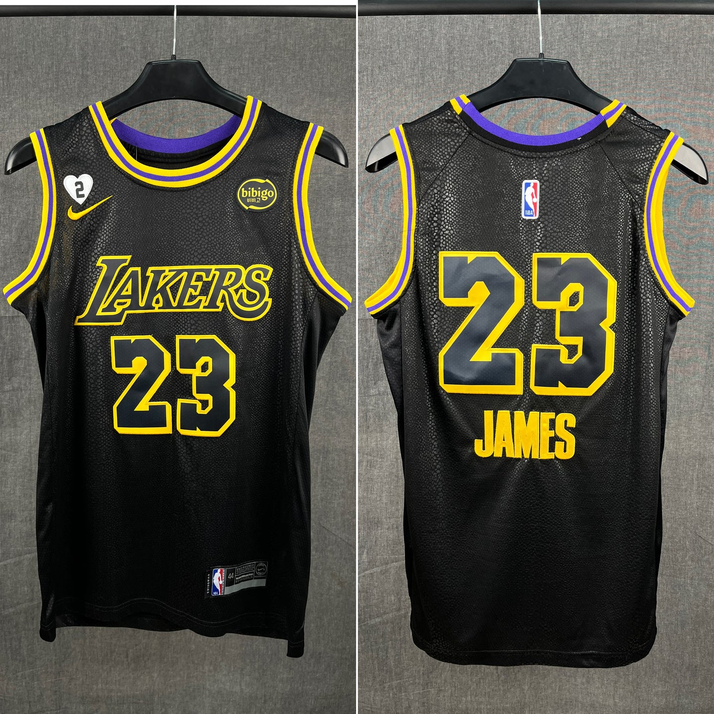 James 23 Black Mamba Lakers NBA Jersey