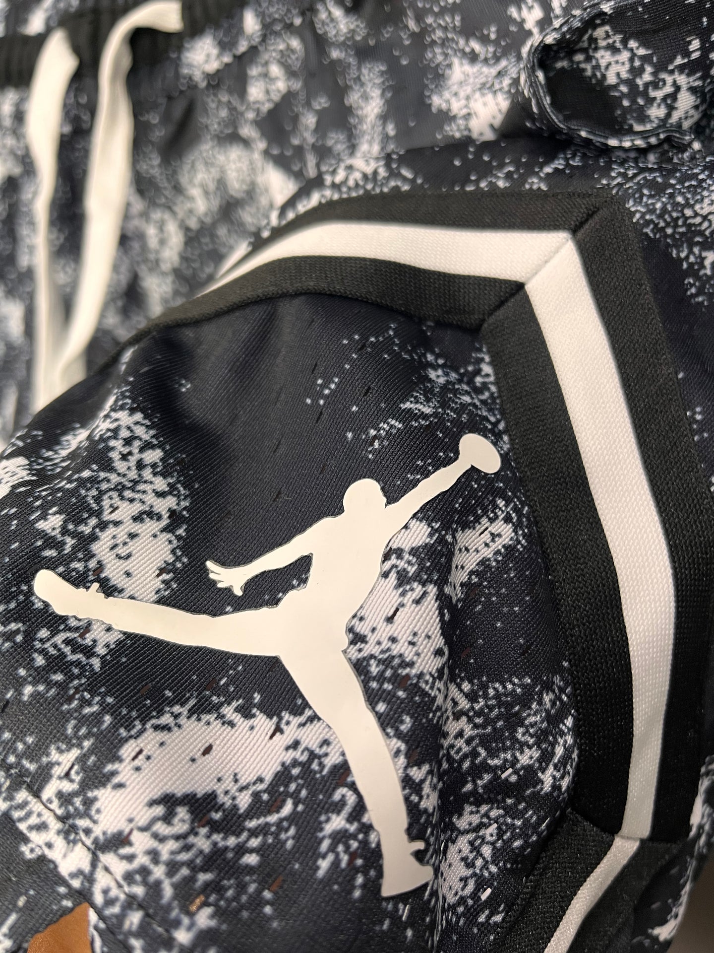 Jordan Black & White Marble Diamond Shorts