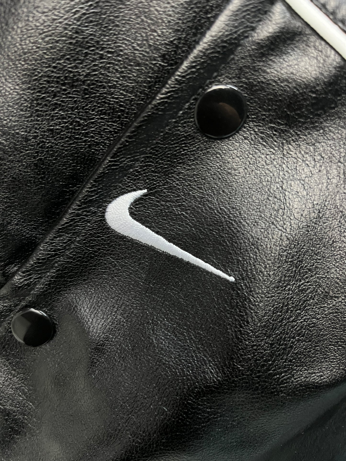 NIKE SUPREME Black Leather Jacket
