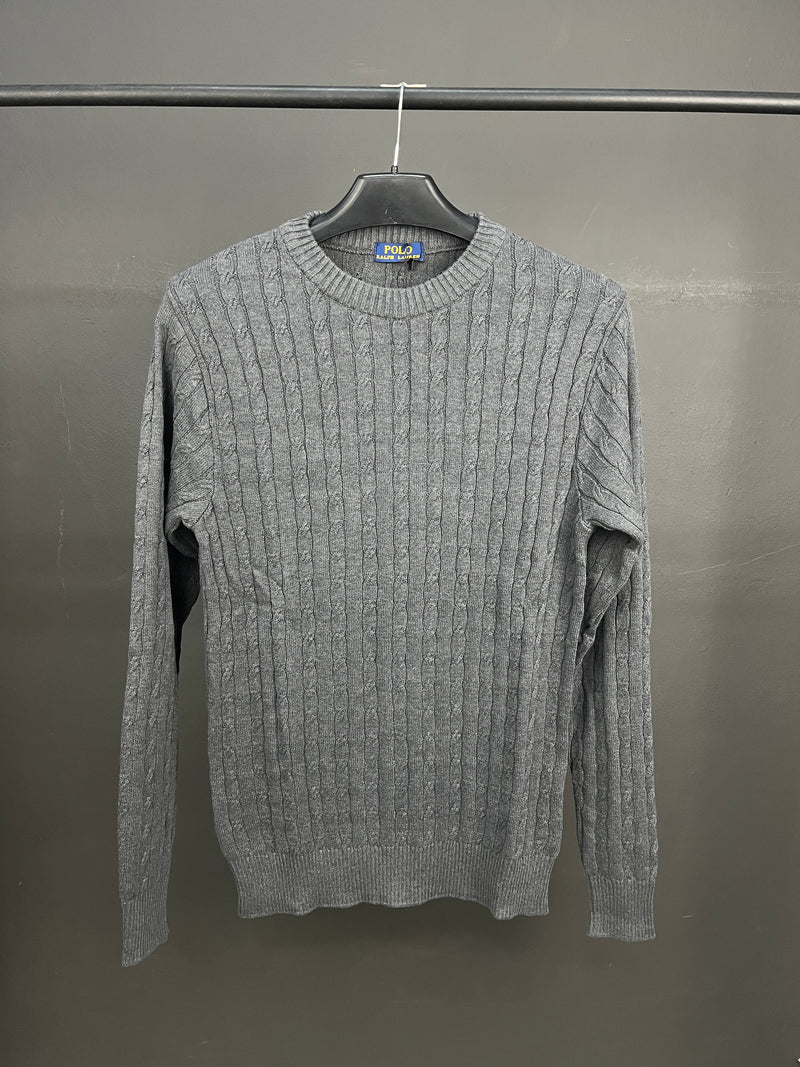 Ralph Lauren Gray Round Neck Sweater