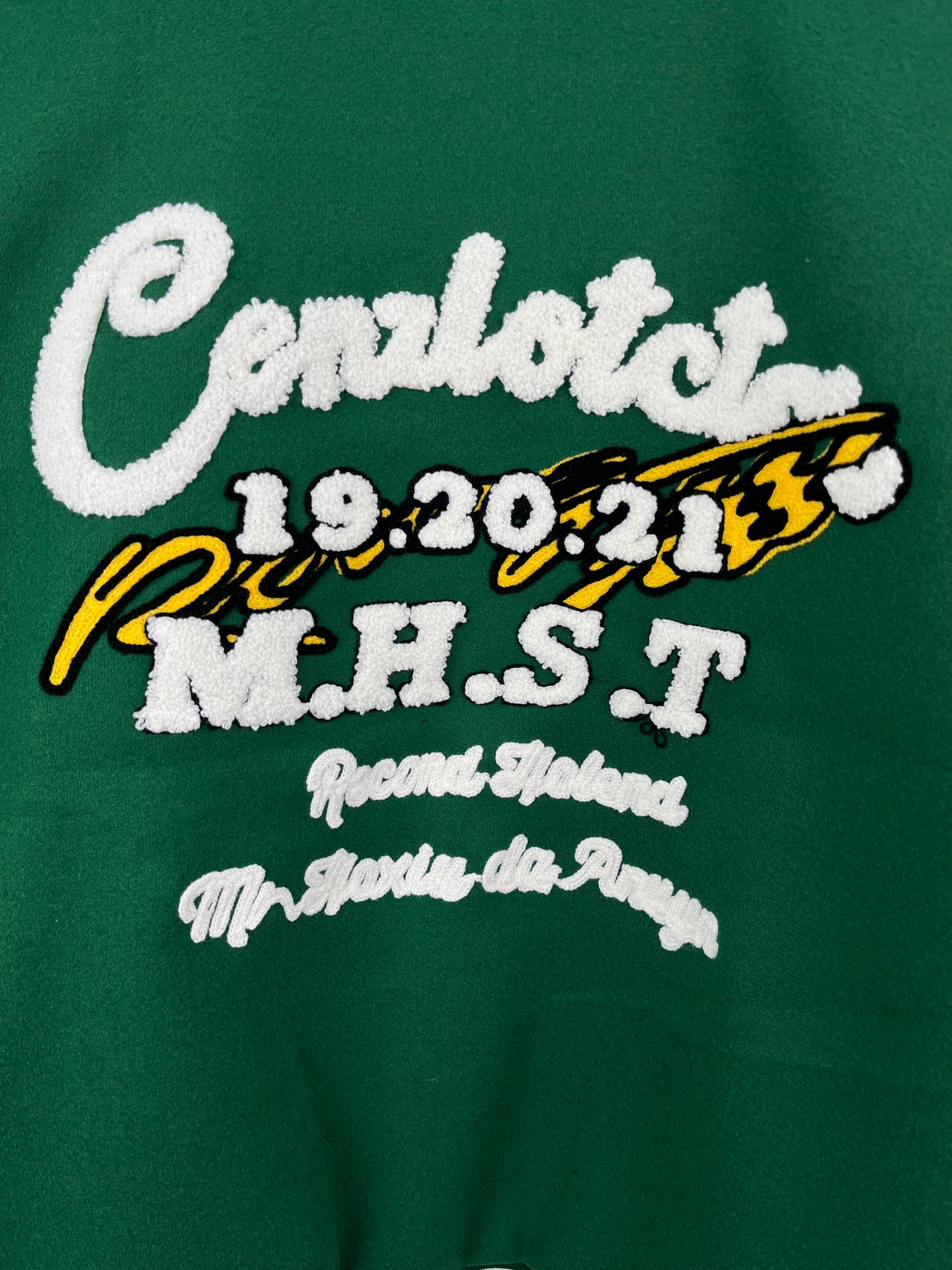 Green & White Varsity Jacket