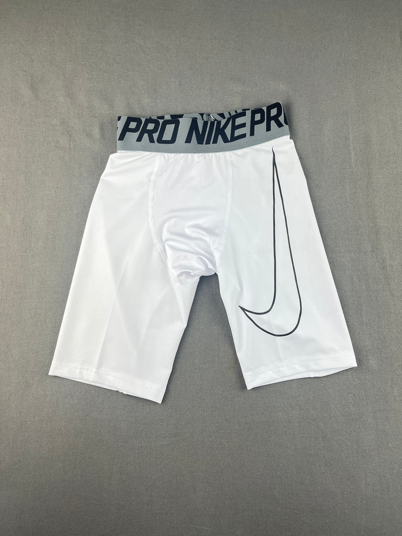 NIKE PRO Compression White Shorts
