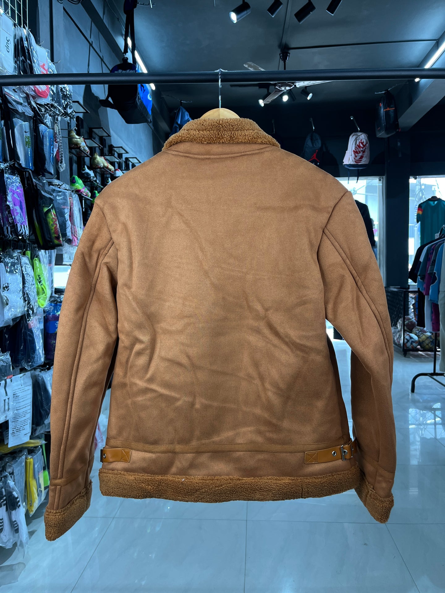 Brown Suede Fur Jacket