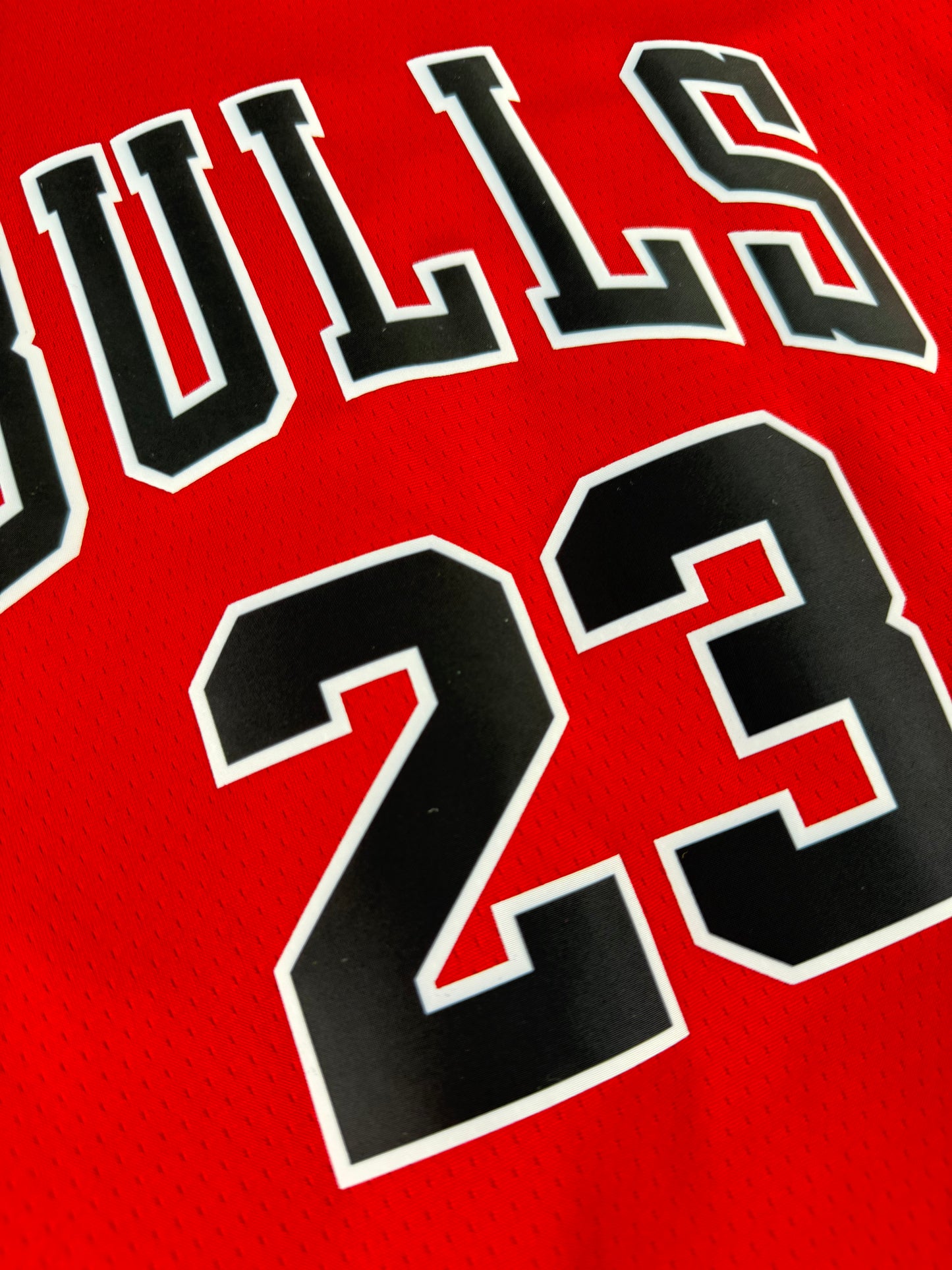 JORDAN 23 Red Chicago Bulls Heat Pressed Edition NBA Kids Jersey