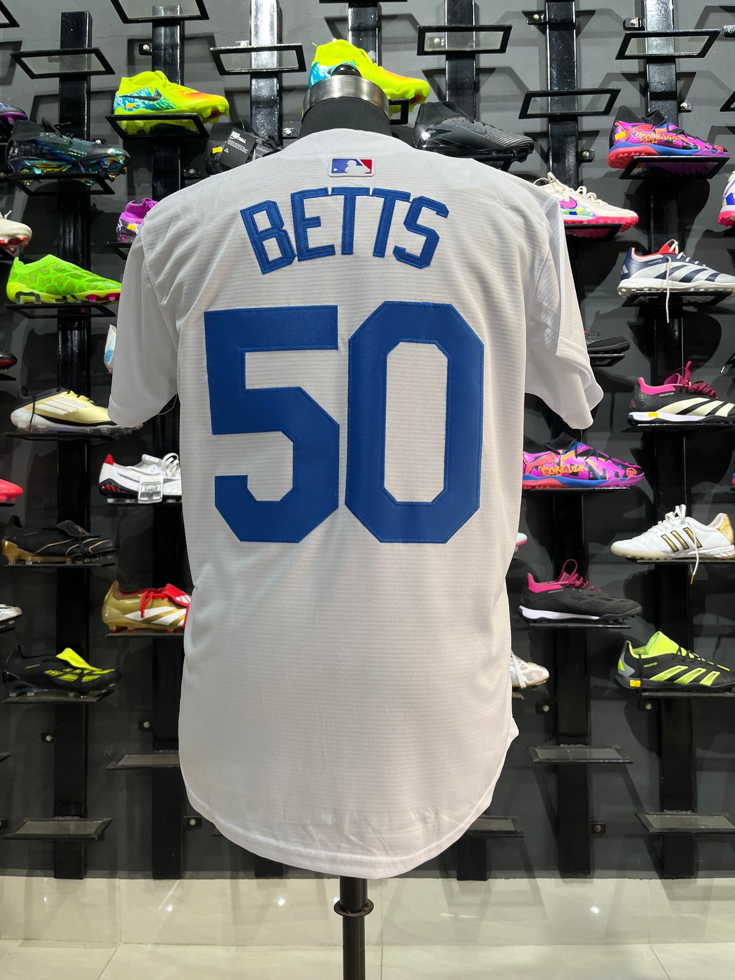 BETTS 50 White Dodgers MLB Jersey