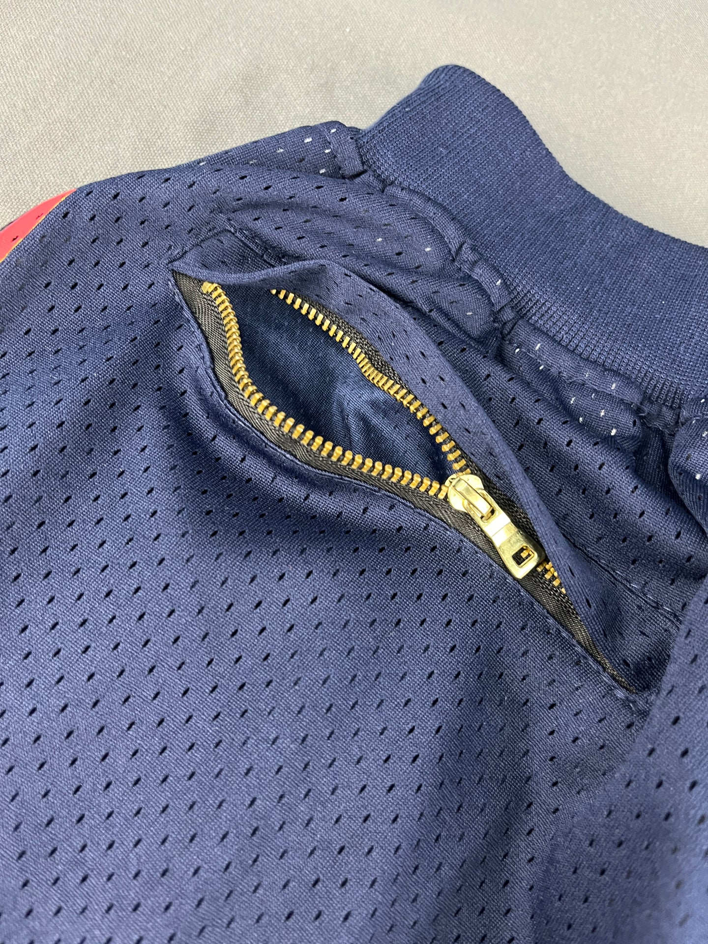 WARRIORS Thunder Navy Shorts Full Embroidery