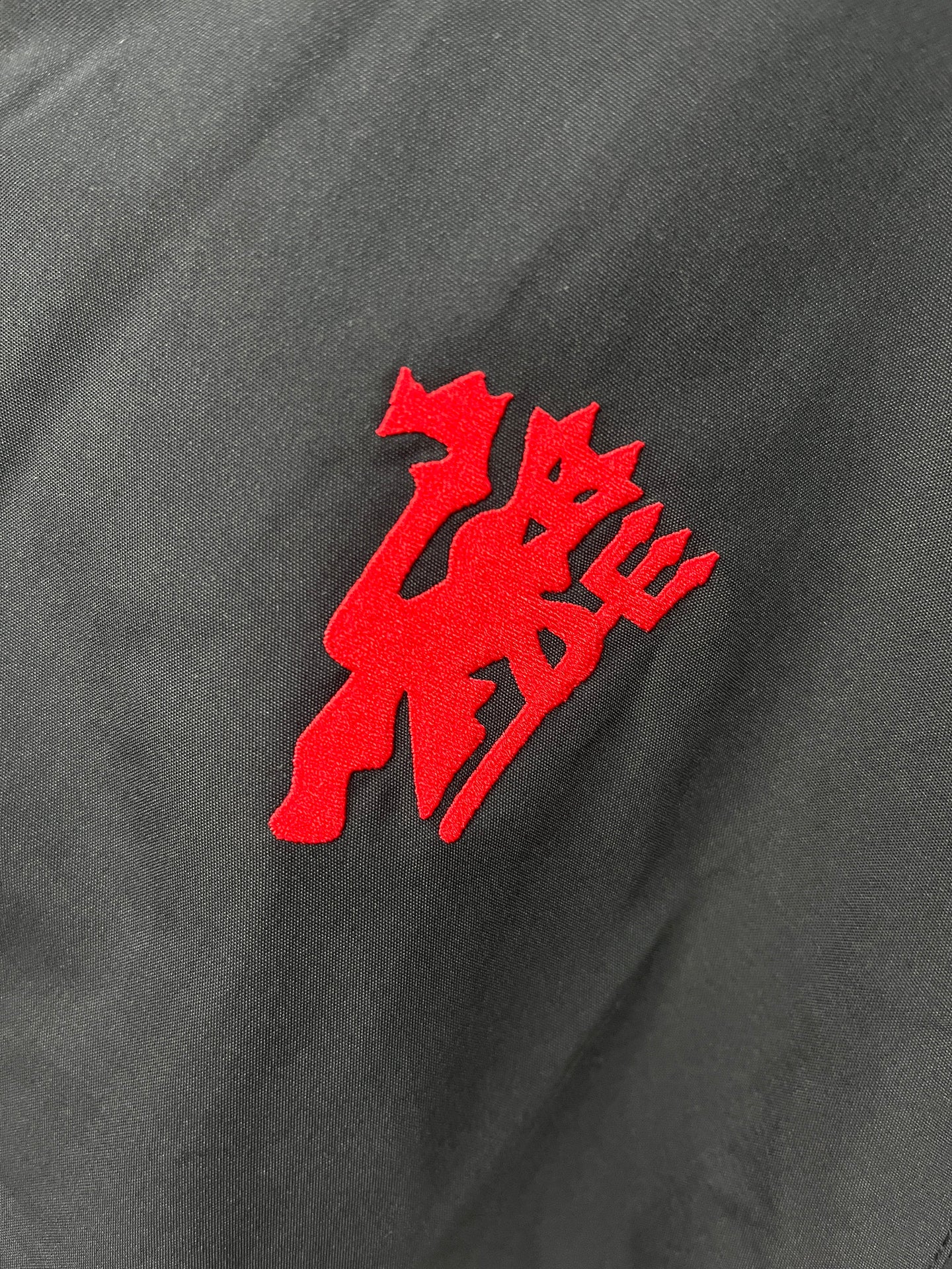 Manchester United Black Windbreaker Jacket