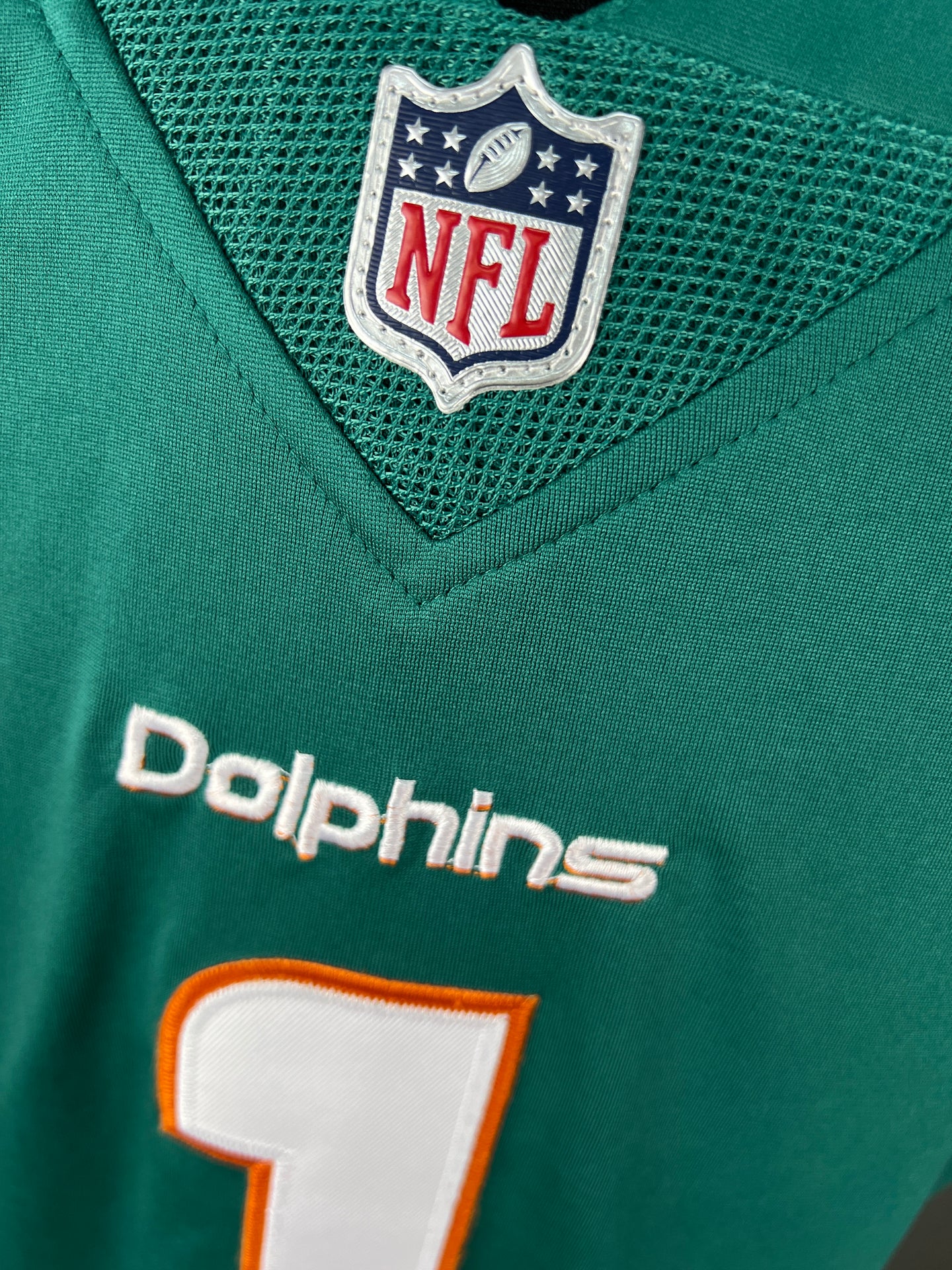 TAGOVAILOA 1 Aqua Dolphins NFL Jersey