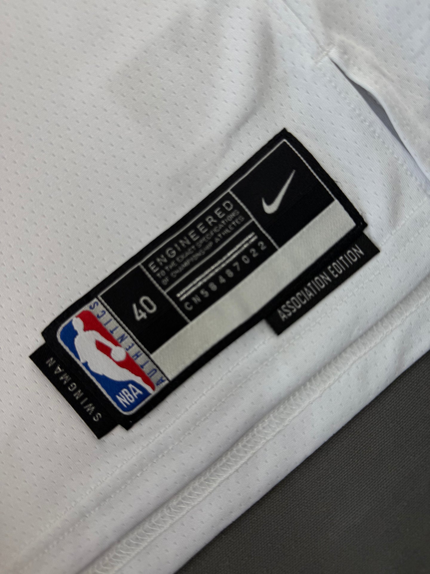 PHAM 73 White Chicago Bulls Heat Pressed Edition NBA Jersey