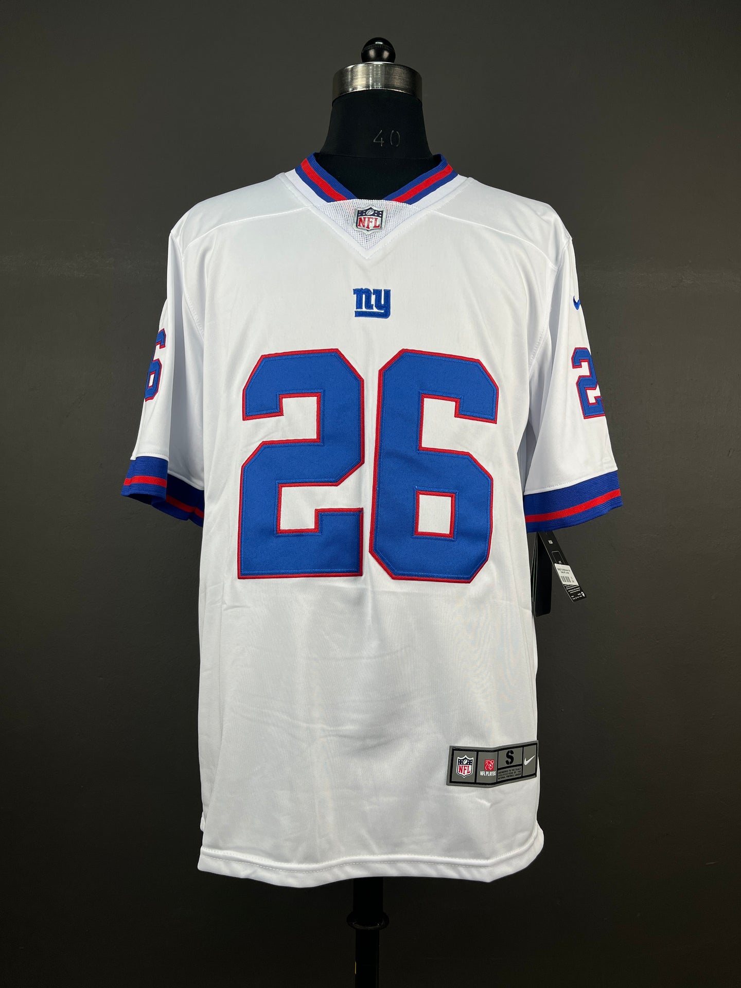 BARKLEY 26 White New York Giants NFL Jersey