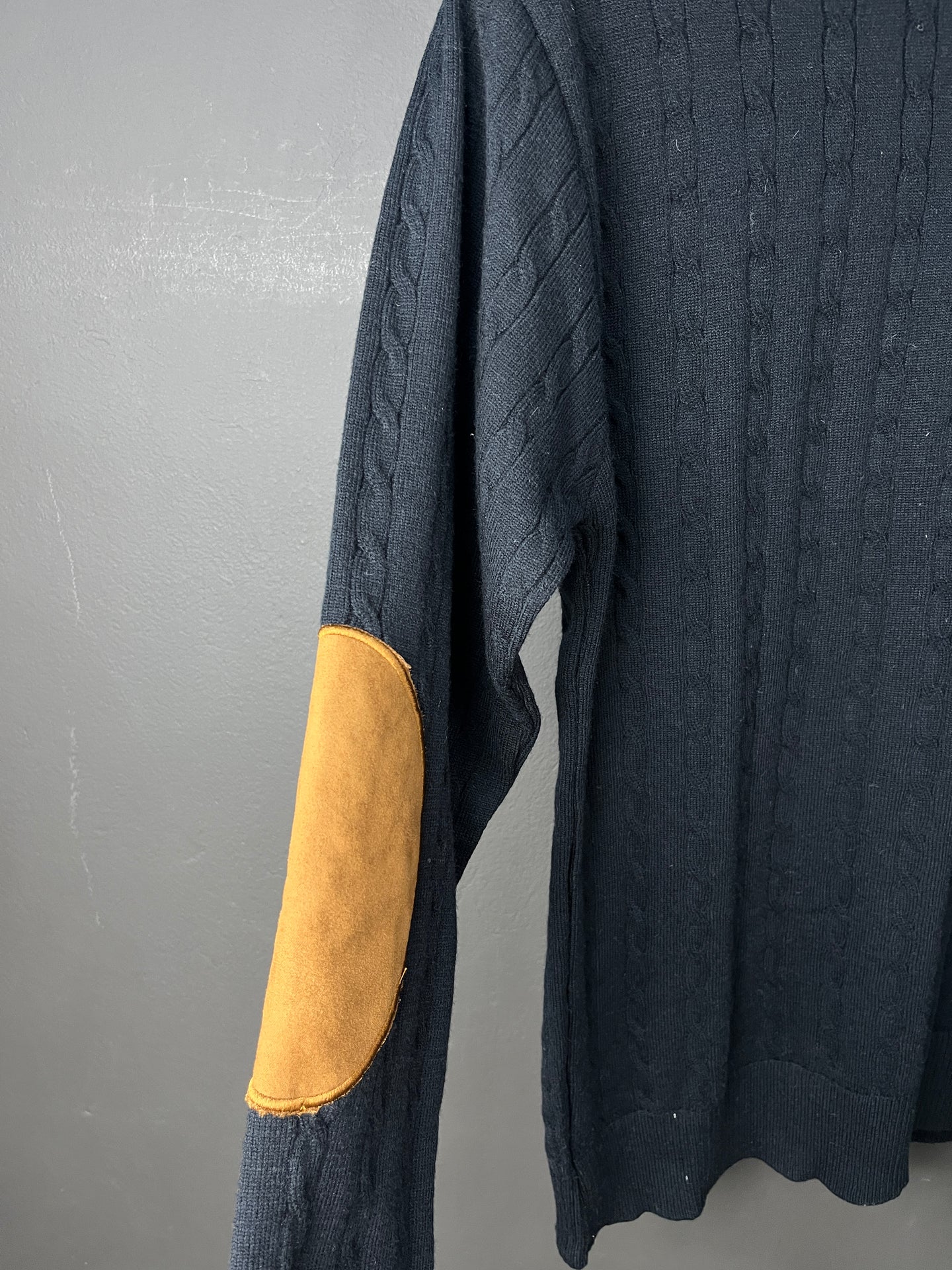 Ralph Lauren Quarter Zip Half Neck Soft Sweater Black