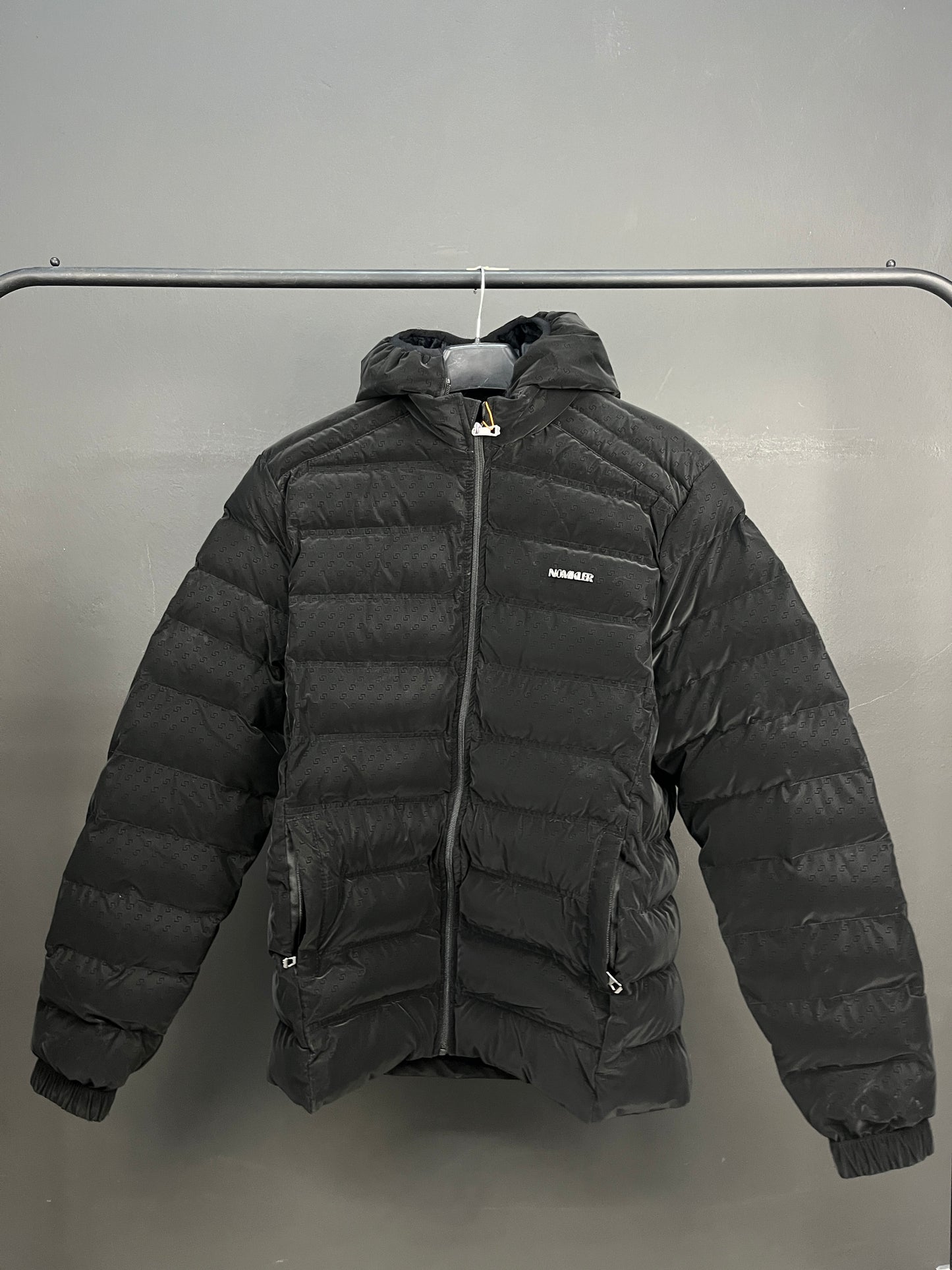 NOMKLER Black Puffer Hooded Jacket