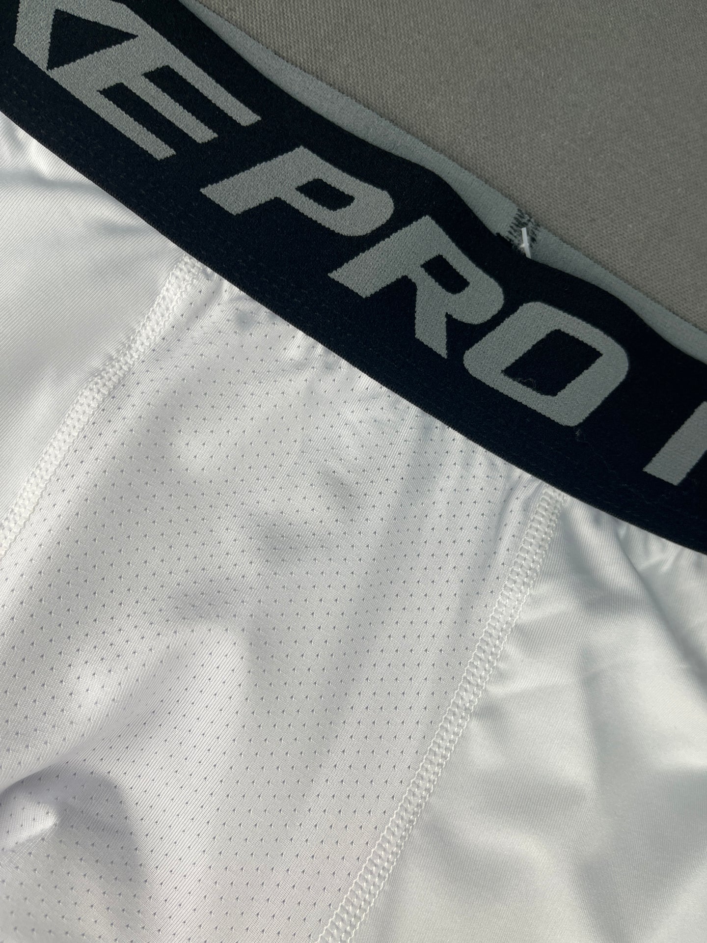 NBA NIKE White Compression Pants