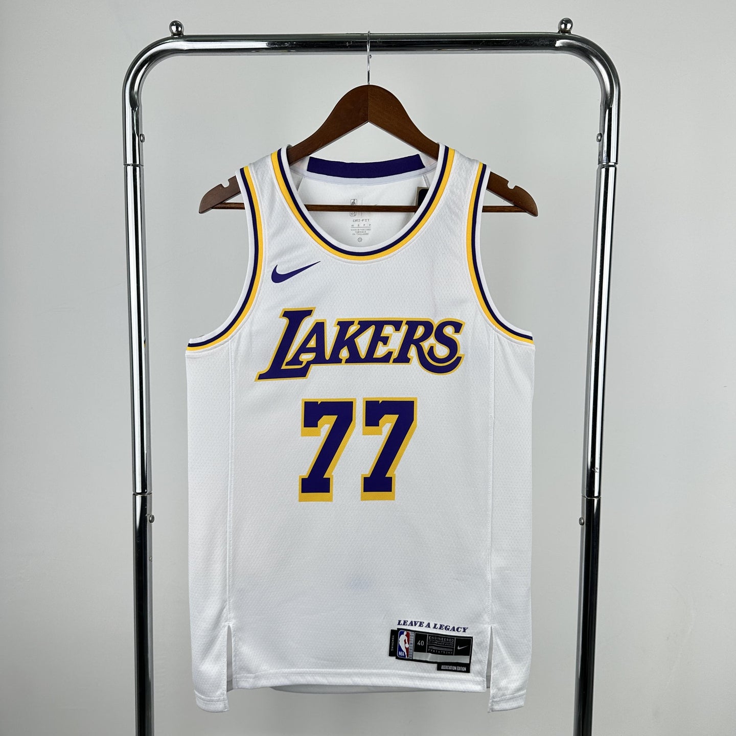 Doncic 77 Lakers White Heat Pressed Edition
