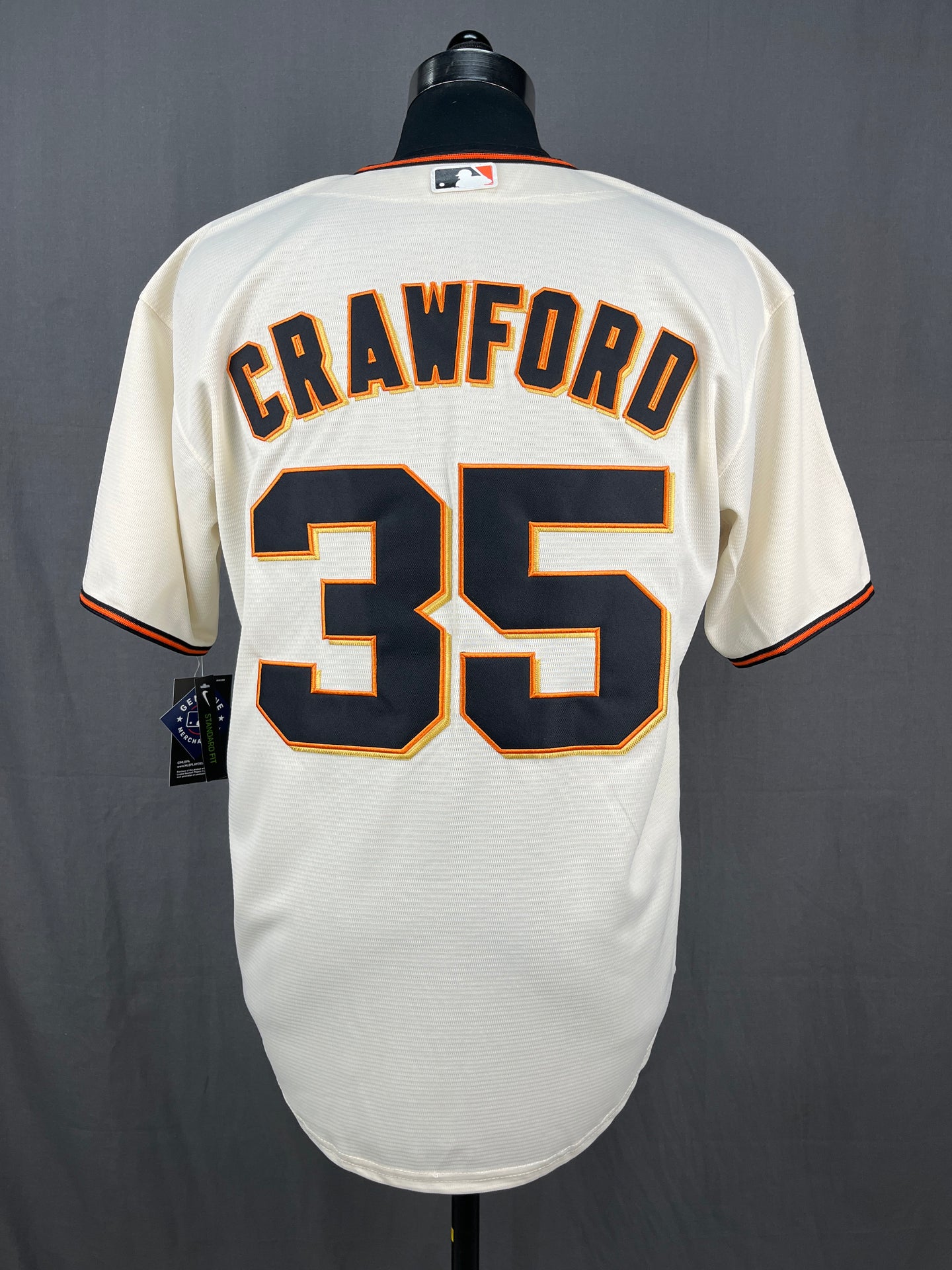 CRAWFORD 35 Beige San Francisco Giants MLB Jersey