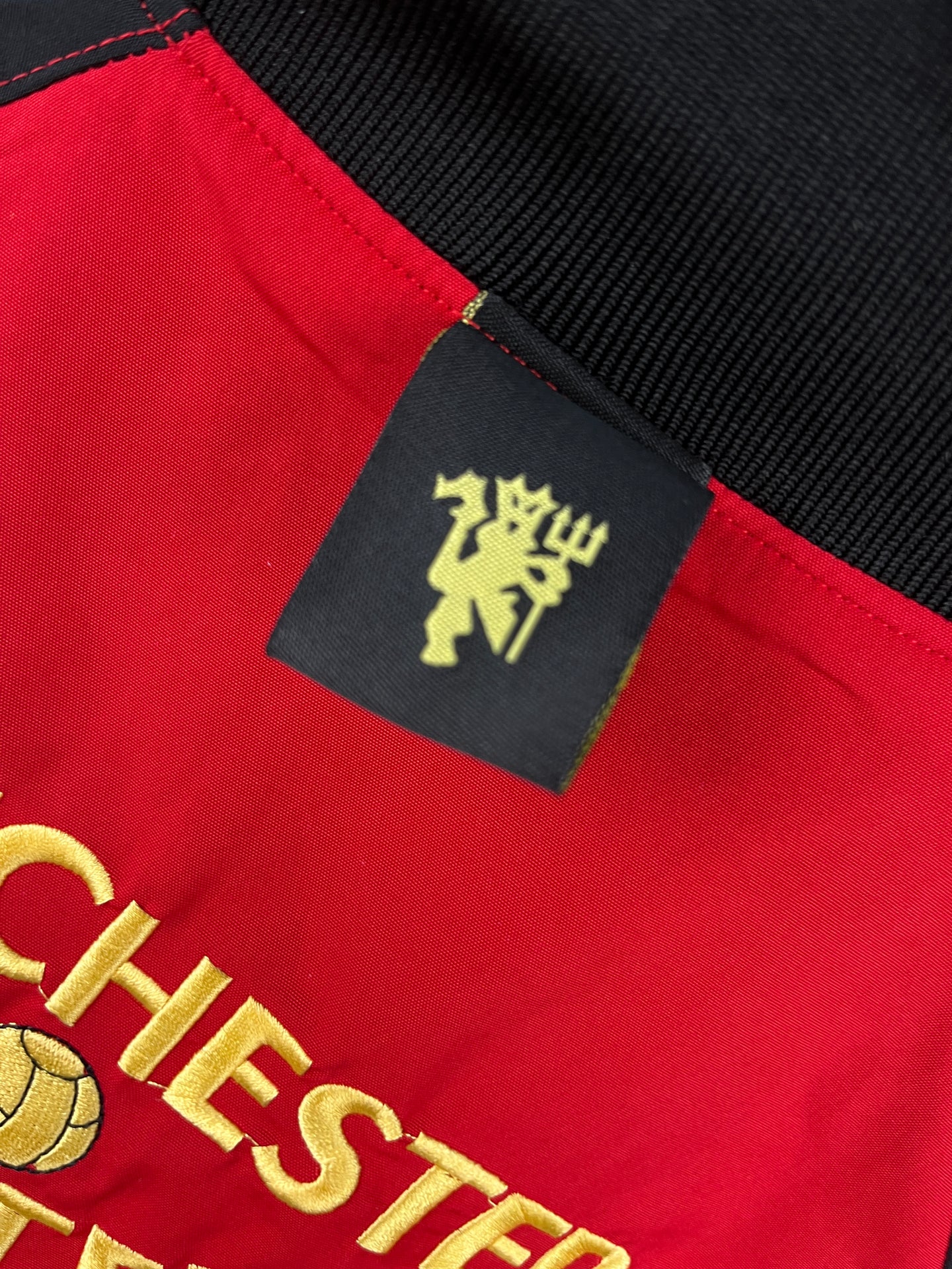 Manchester United Red & Black Windbreaker Jacket