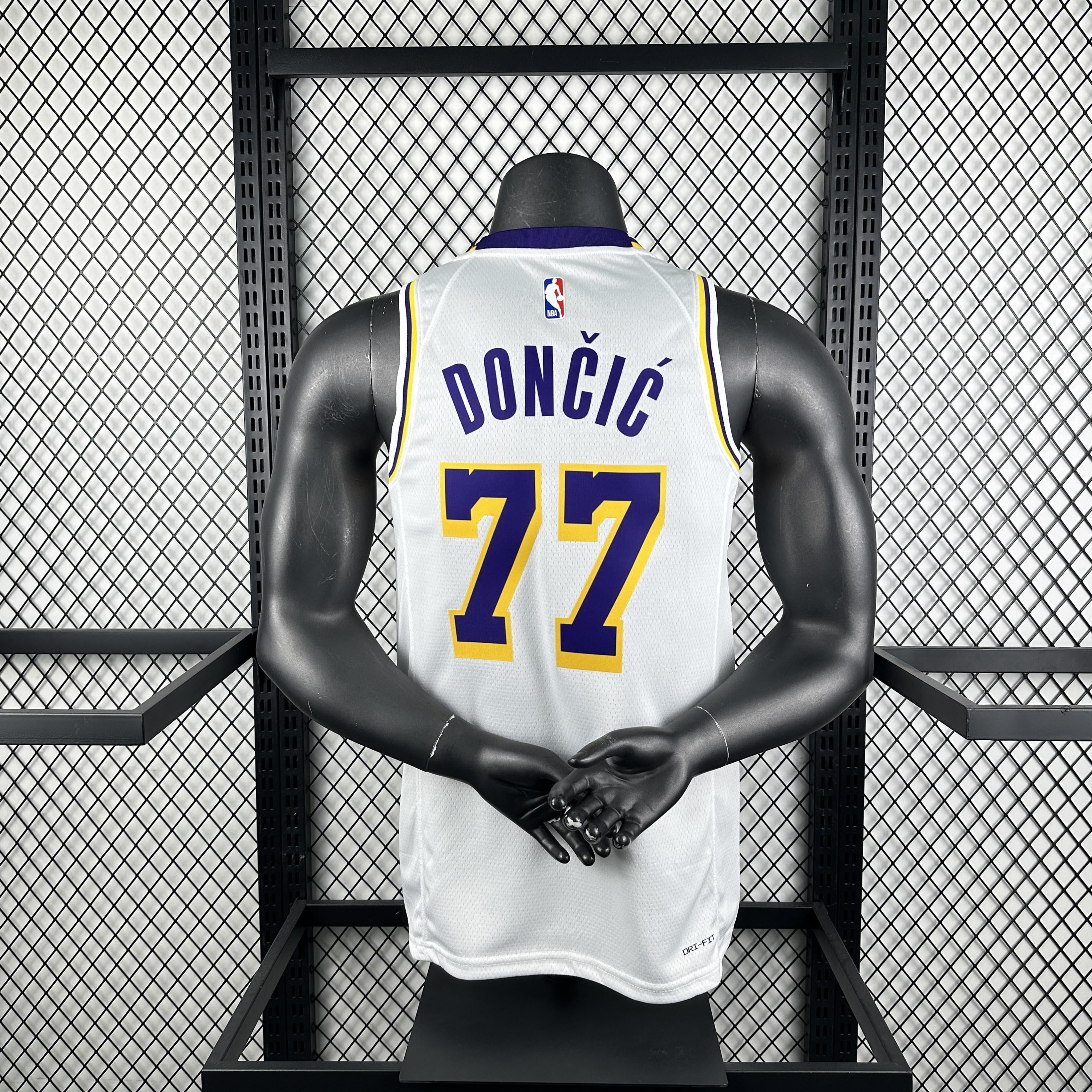 Doncic 77 Lakers White Heat Pressed Edition