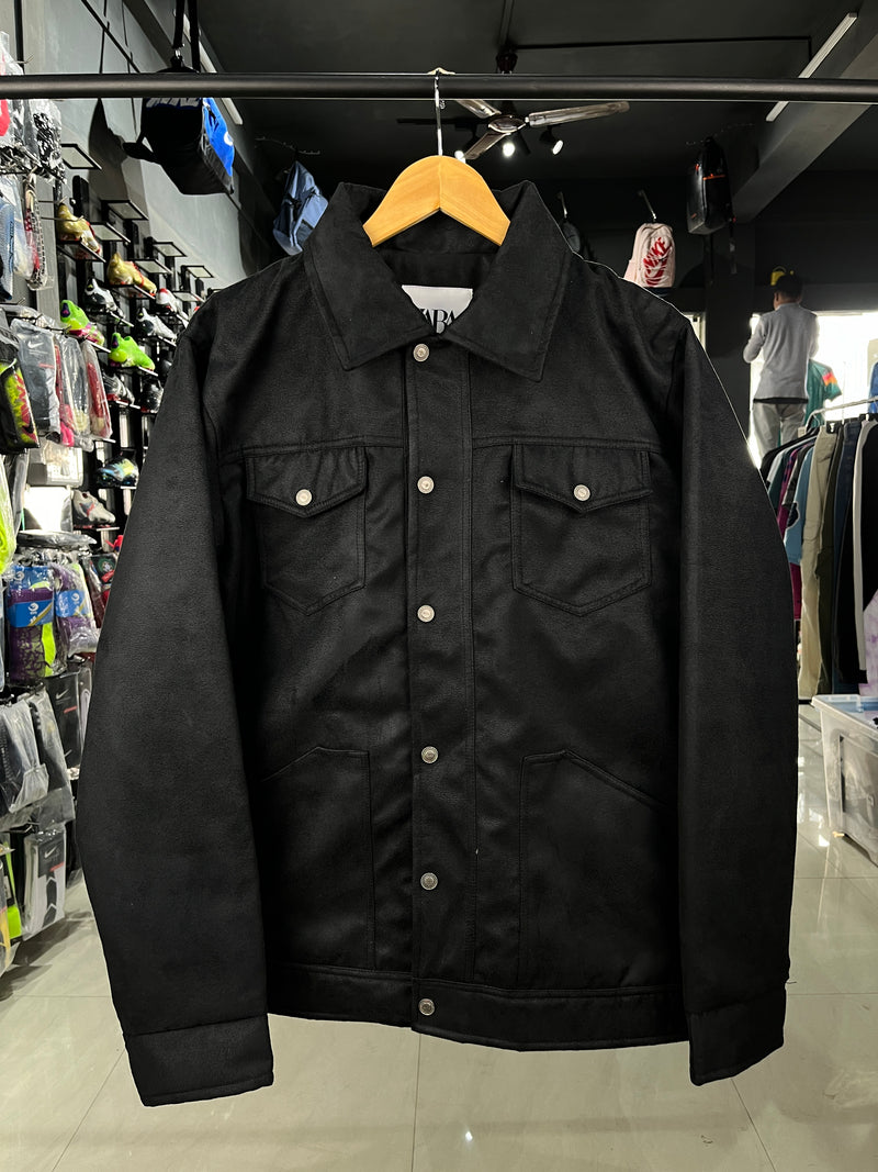 Zara Suede Black Shacket