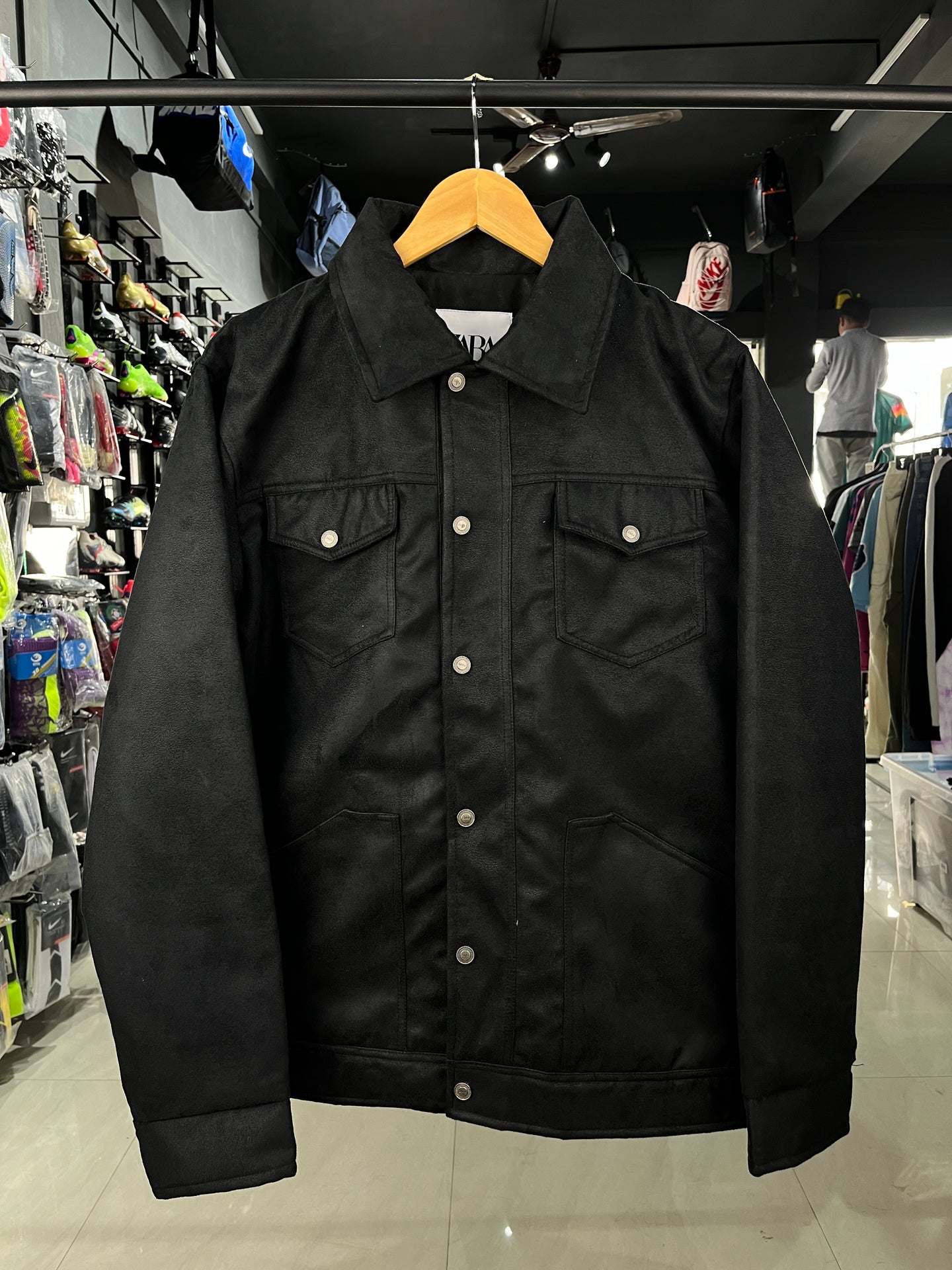 Zara Suede Black Shacket