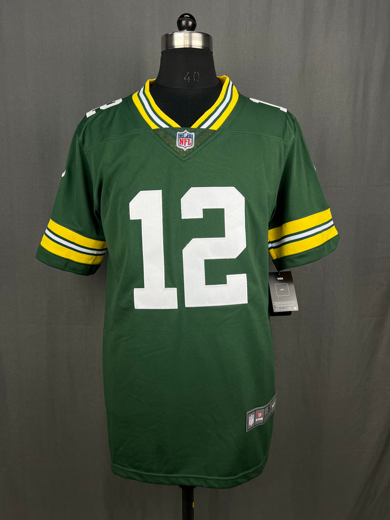 RODGERS 12 Green Packers Home NFL Jersey