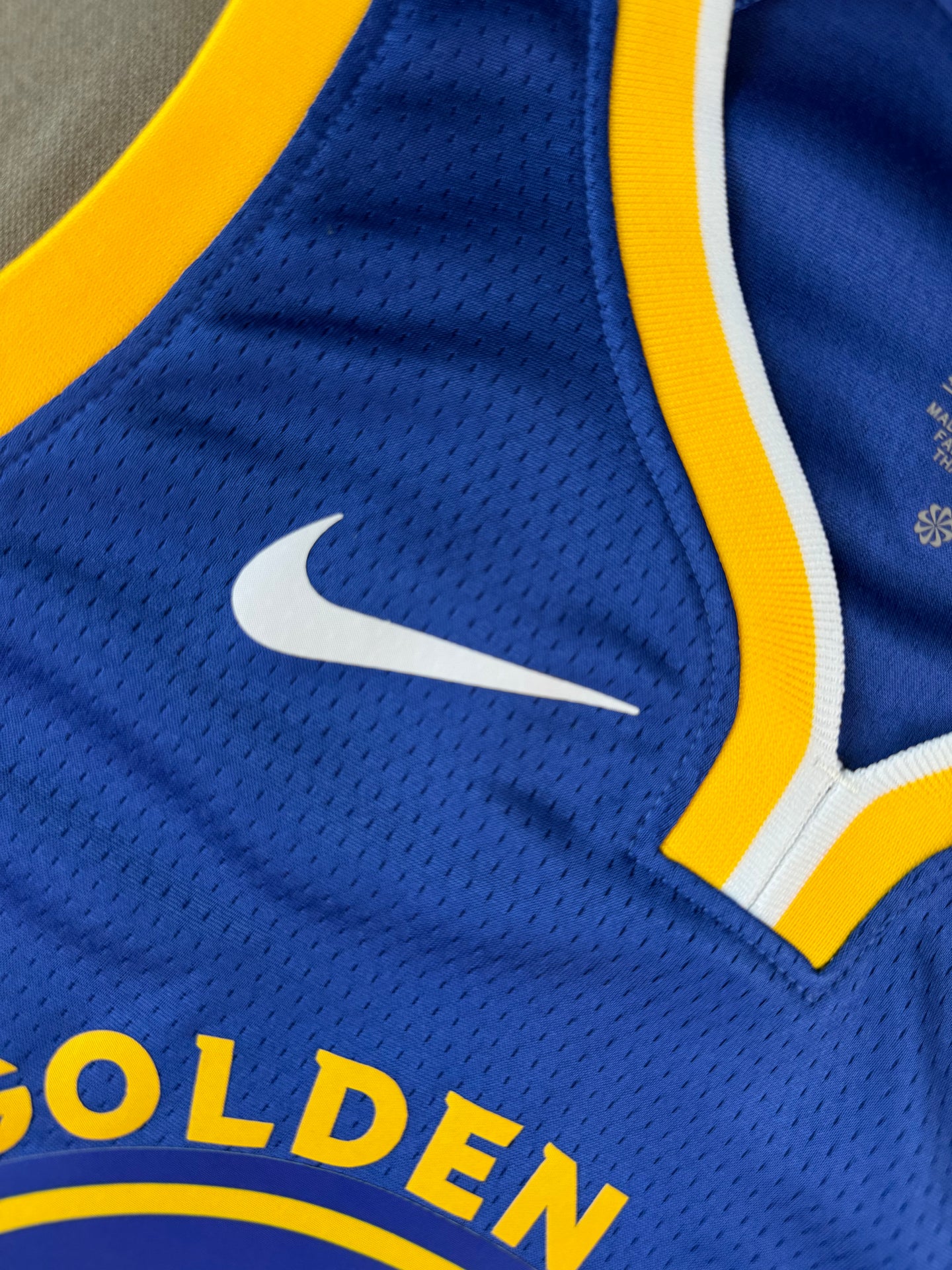 WINTER 01 Blue Golden State Warriors Heat Pressed Edition NBA Jersey