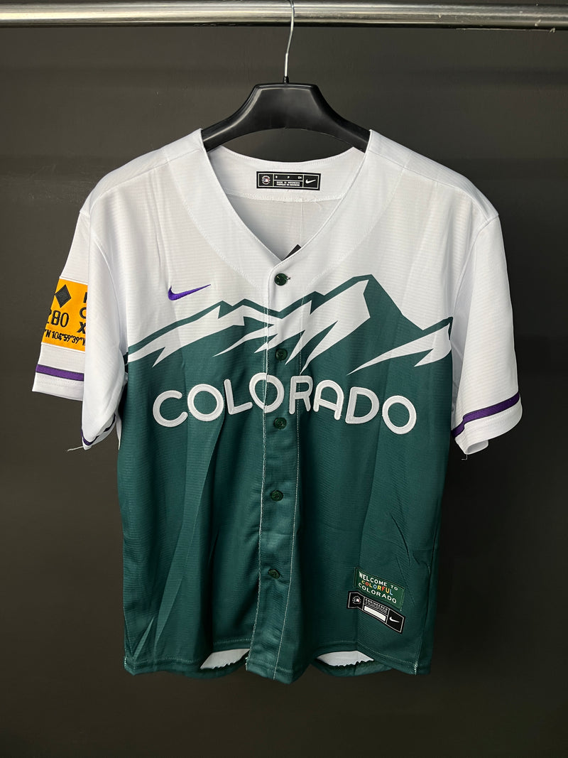 BLACKMON 19 COLORADO White & Green MLB Jersey