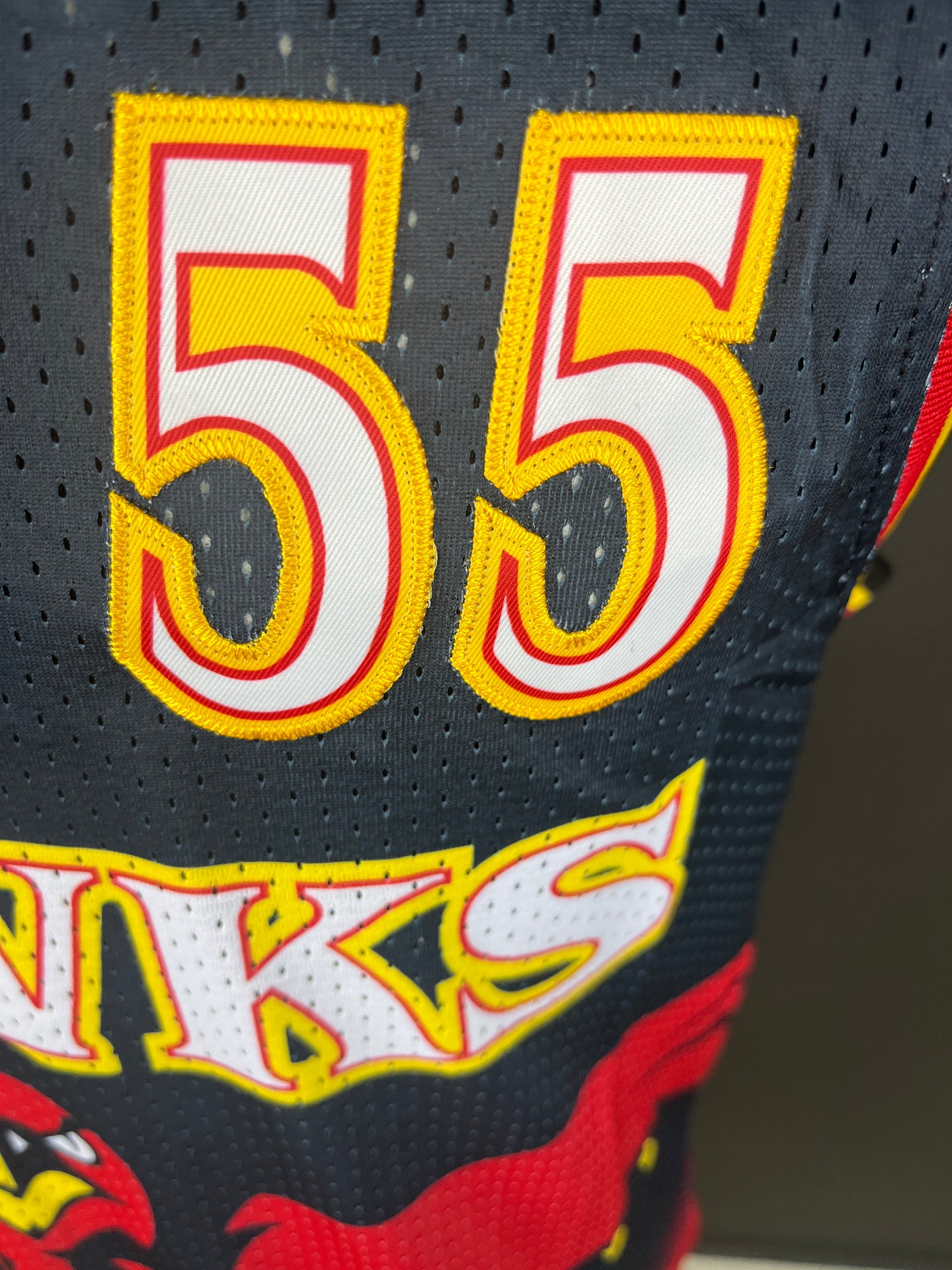 Mutombo 55 Dark Blue Atlanta Hawks NBA Jersey