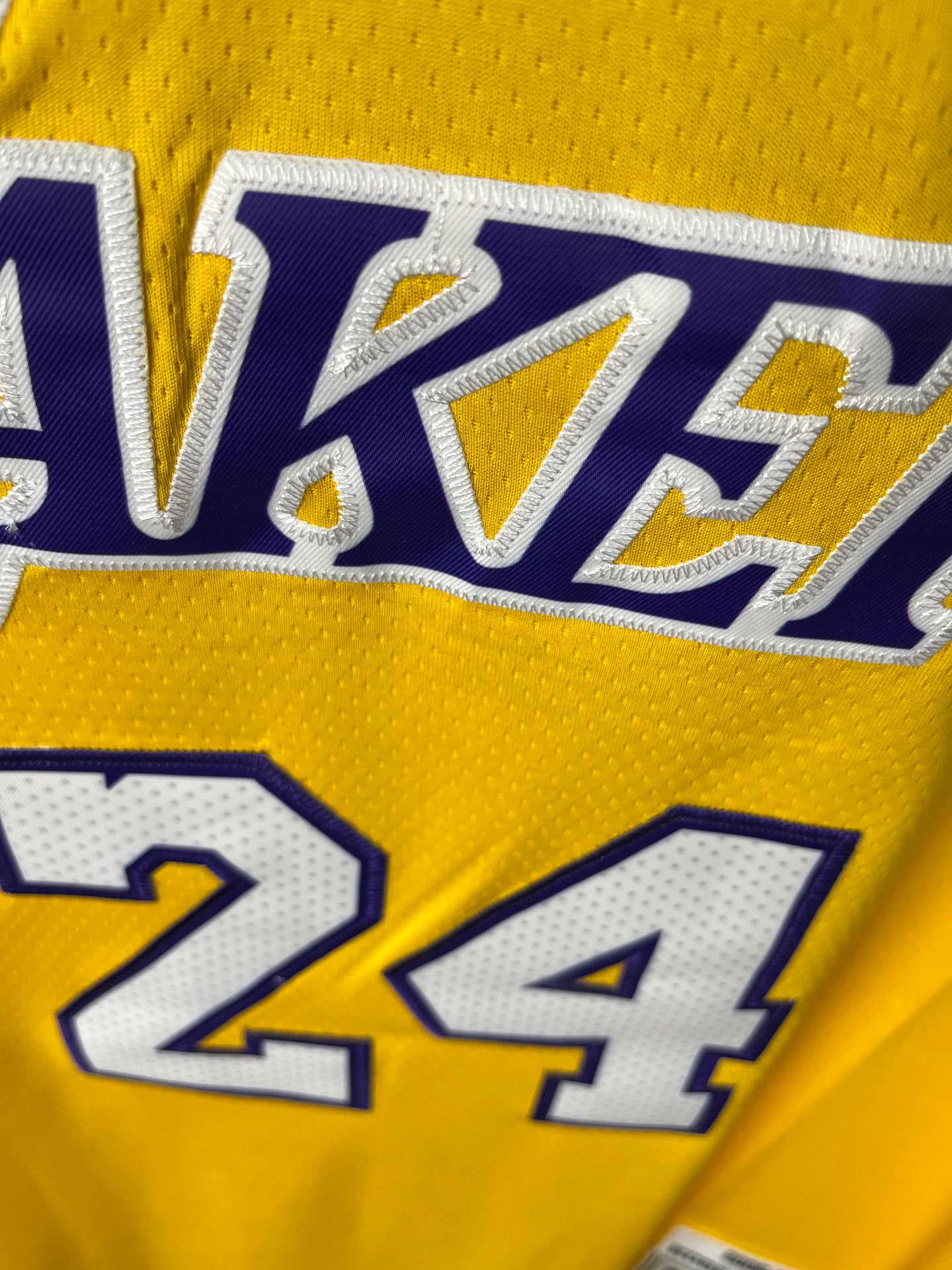Bryant 24 Lakers Yellow NBA Jersey