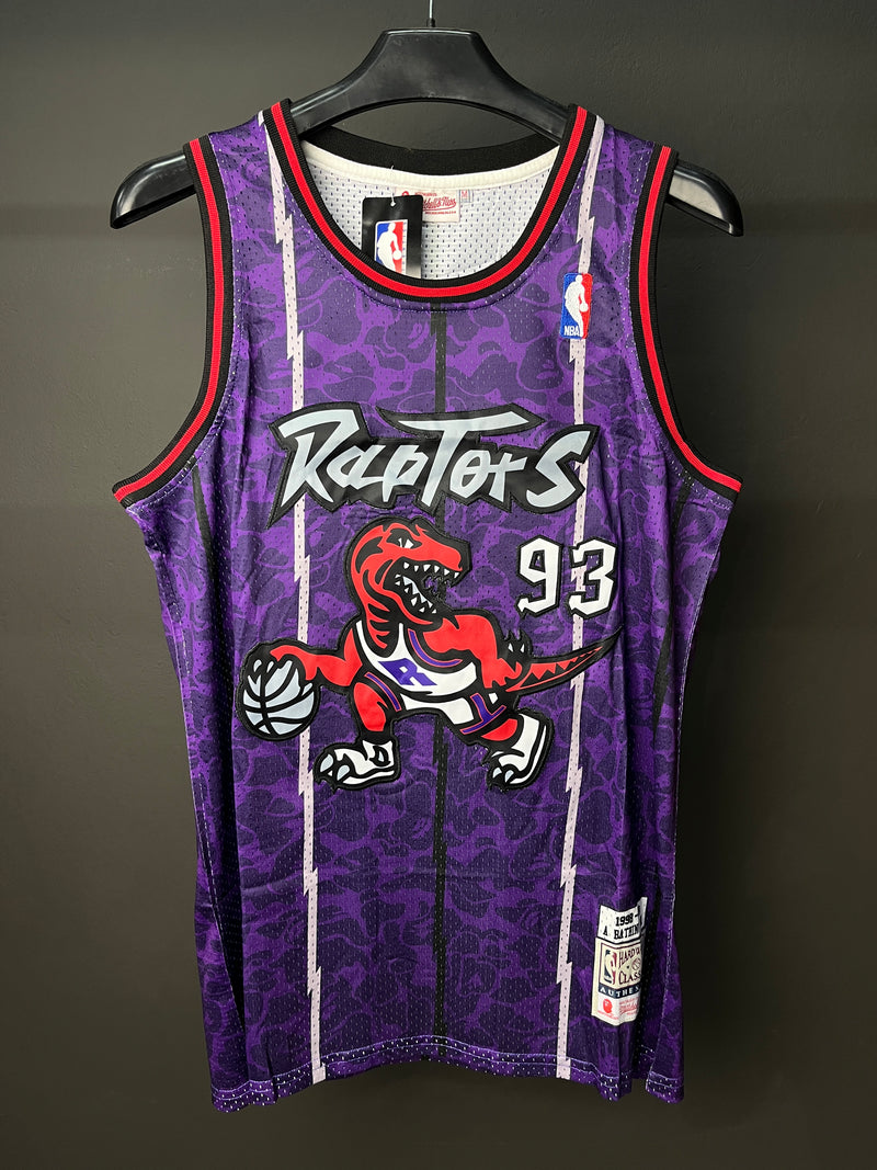 Bape 93 Toronto Raptors Purple NBA Jersey