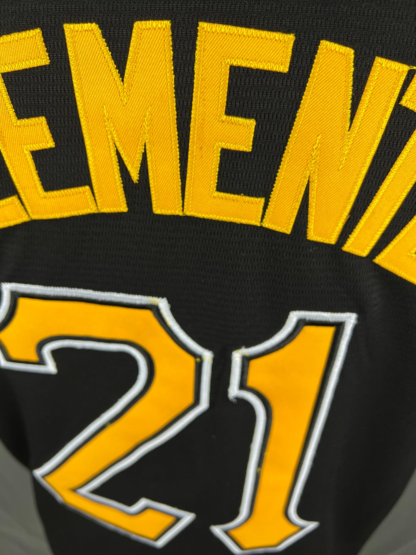 CLEMENTE 21 Black Pittsburgh Pirates MLB Jersey
