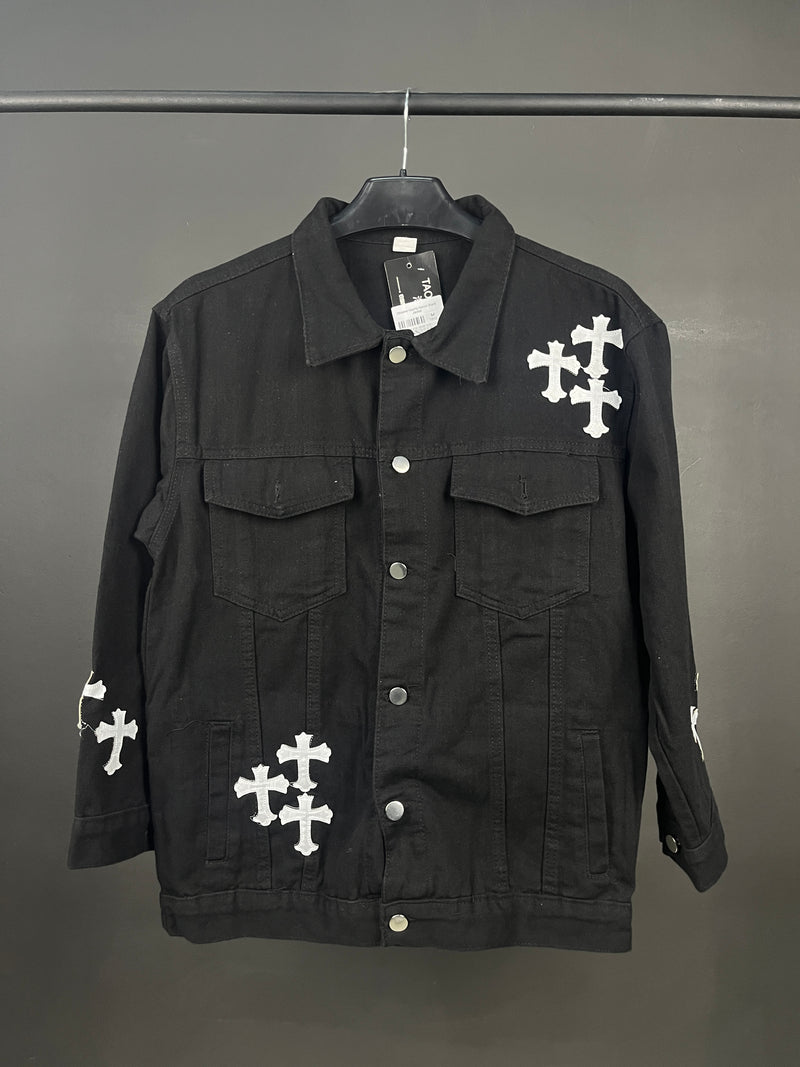 Chrome Hearts Denim Black Jacket