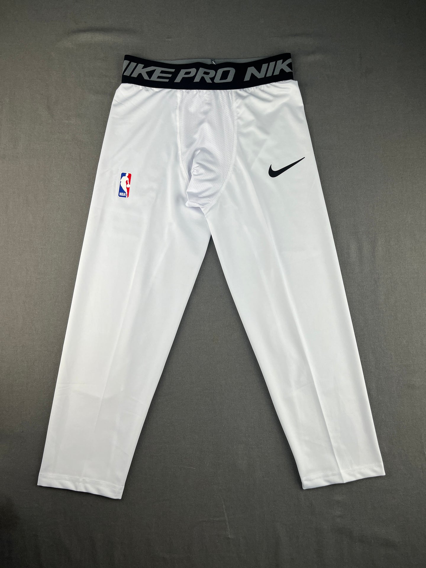 NBA NIKE White Compression Pants