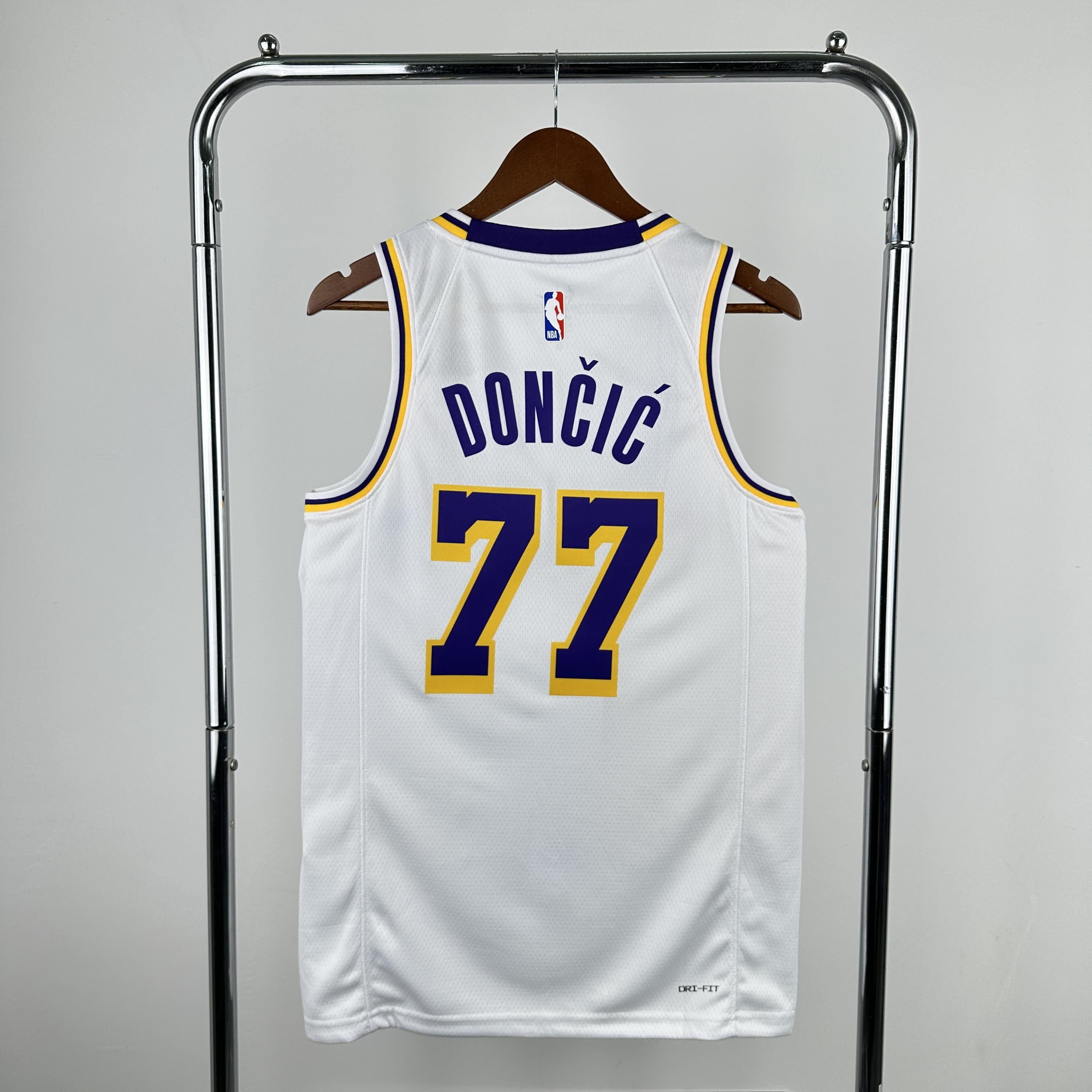 Doncic 77 Lakers White Heat Pressed Edition