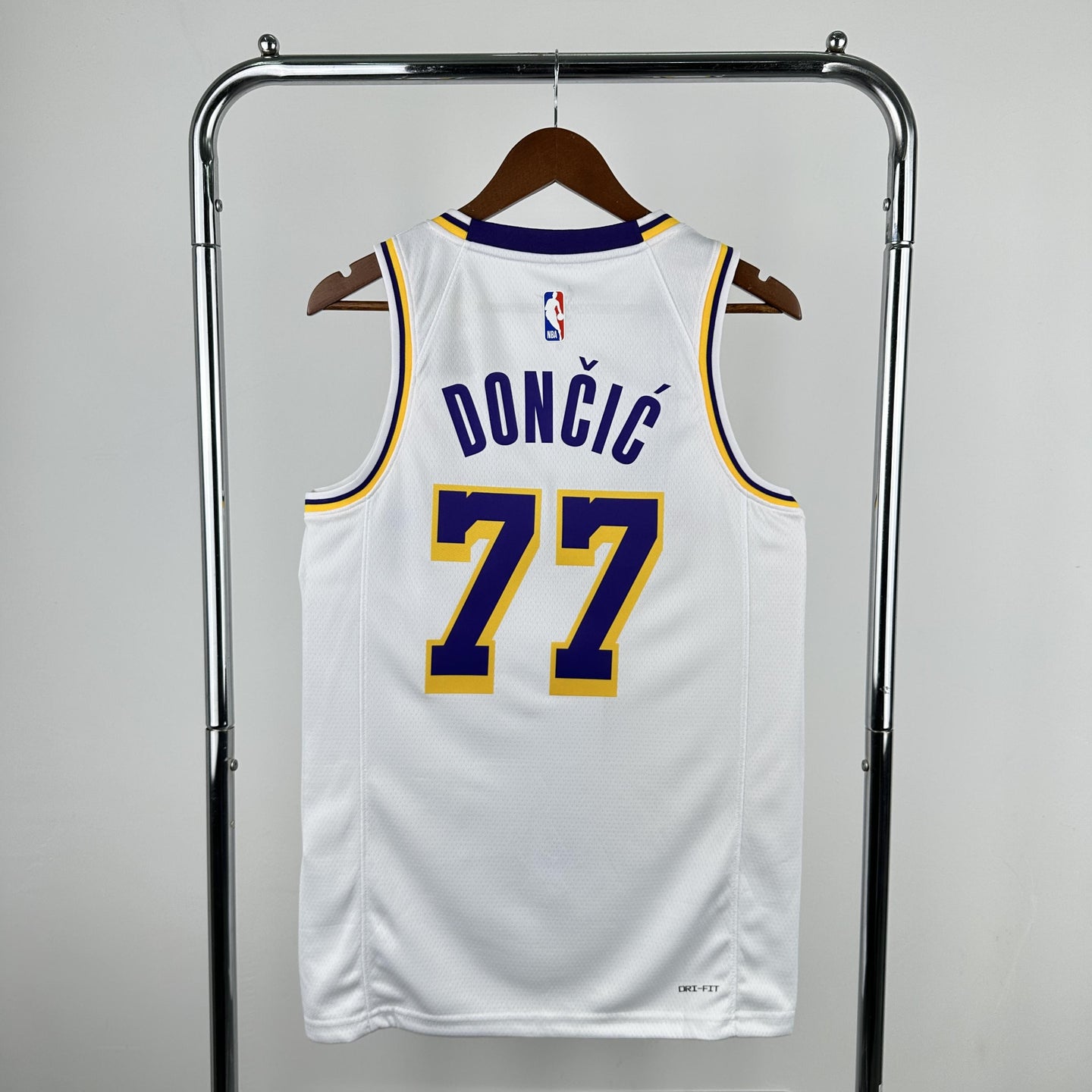 Doncic 77 Lakers White Heat Pressed Edition