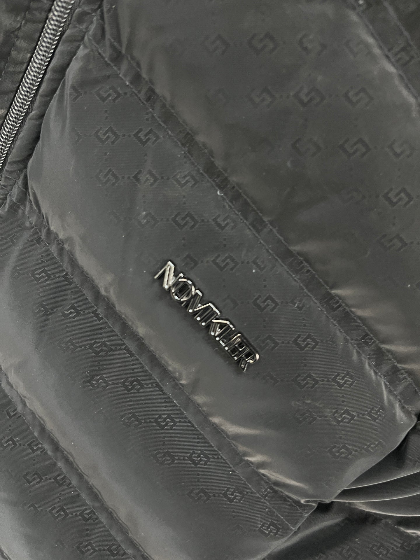 NOMKLER Black Puffer Hooded Jacket